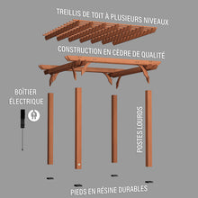 Charger l&#39;image dans la galerie, 10x10 Pergola French Exploded View
