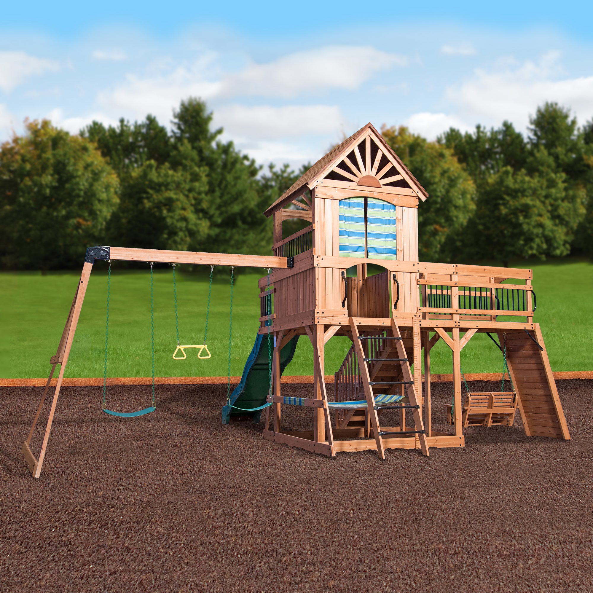 Caribbean Swing Set Flat Step Ladder