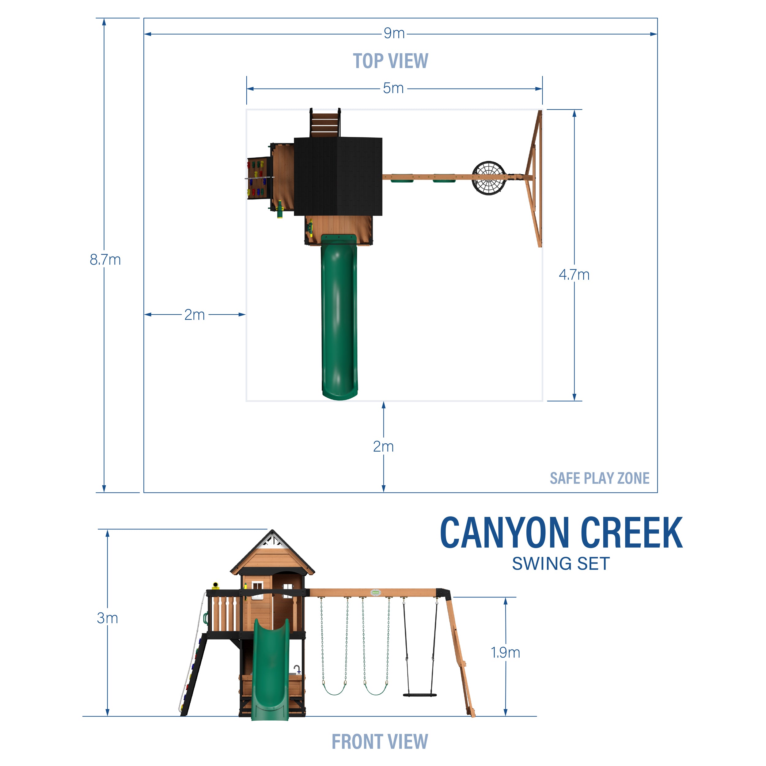 Canyon Creek Dimensions-Metric