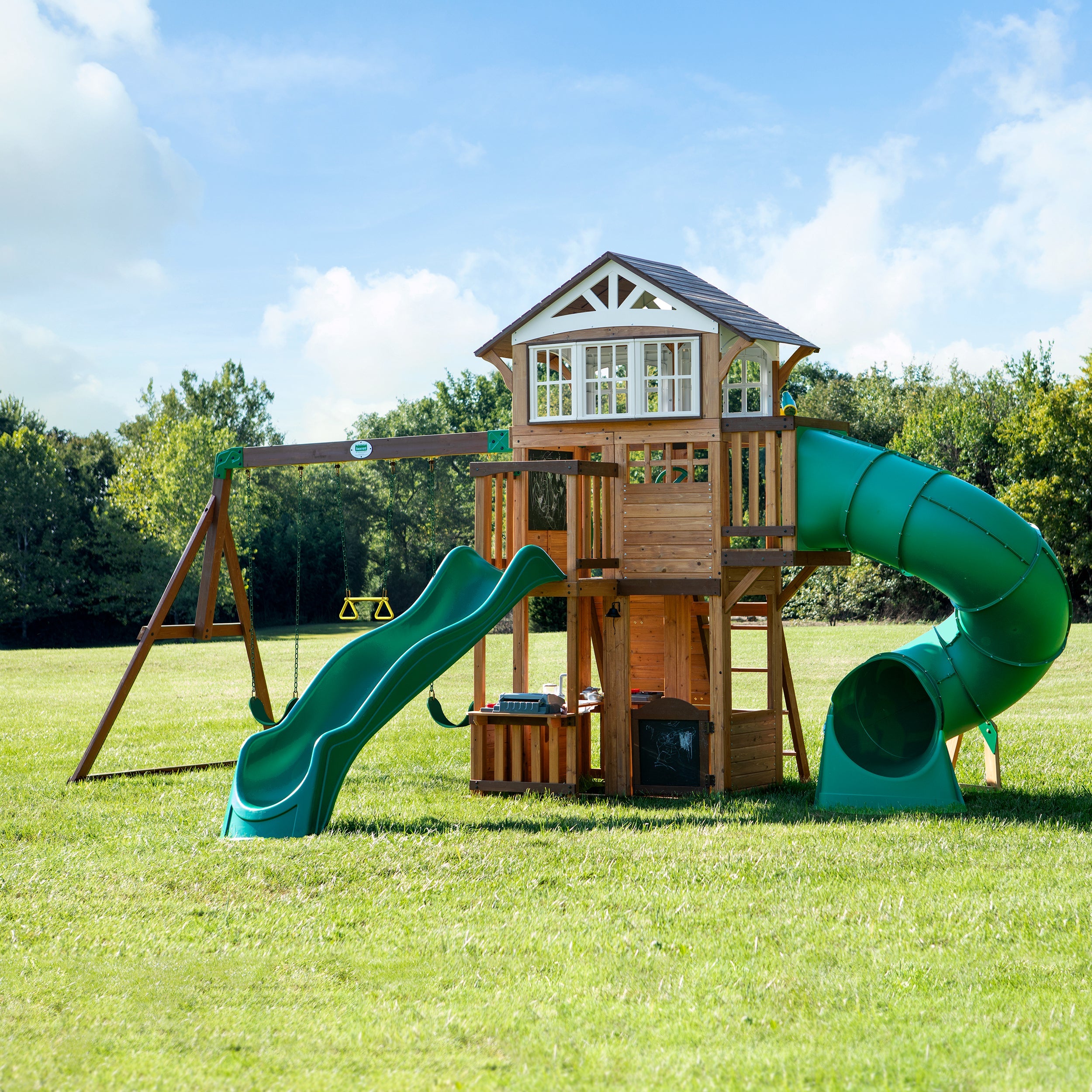 Bristol Point Wooden Swing Set