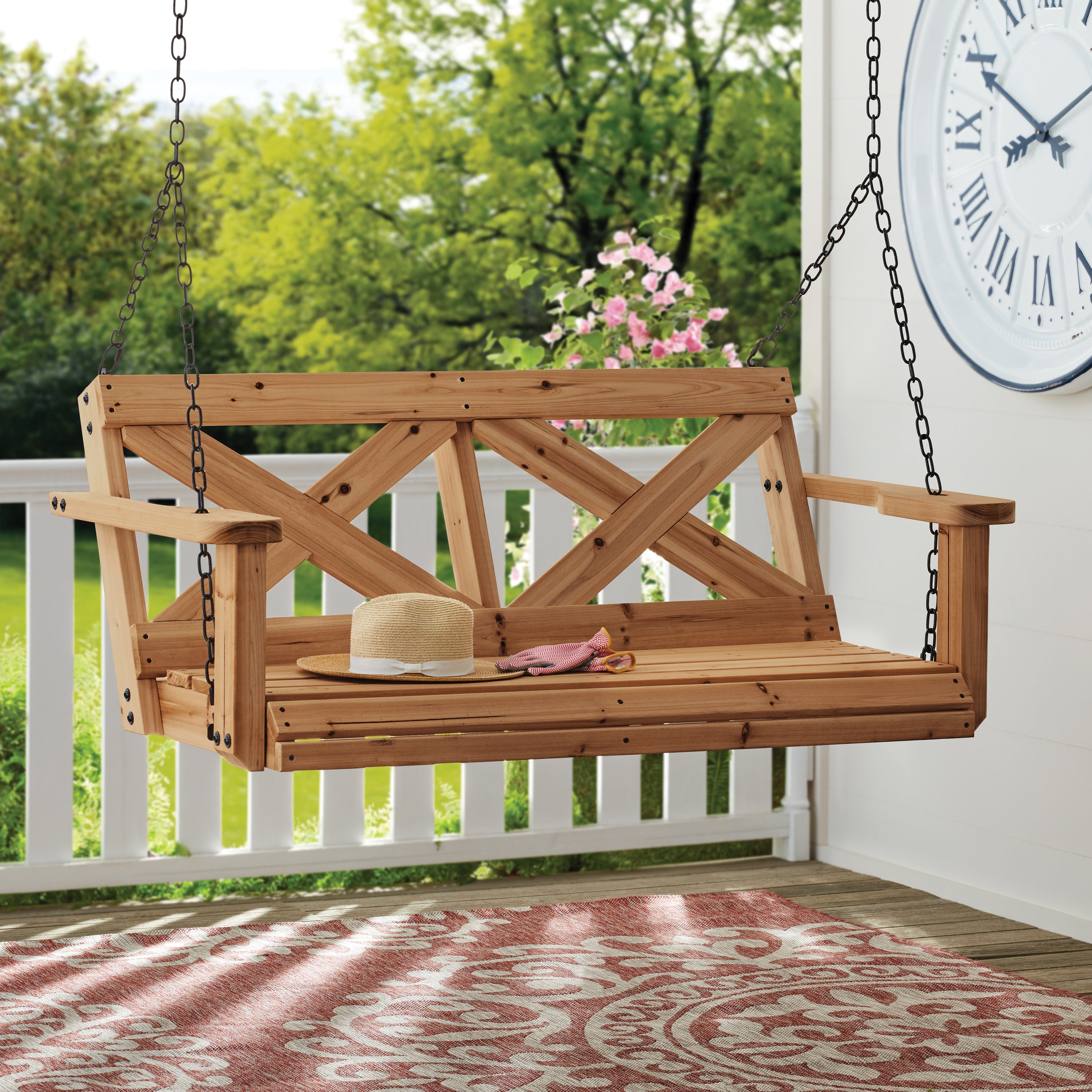 Cedar Farmhouse Porch Swing