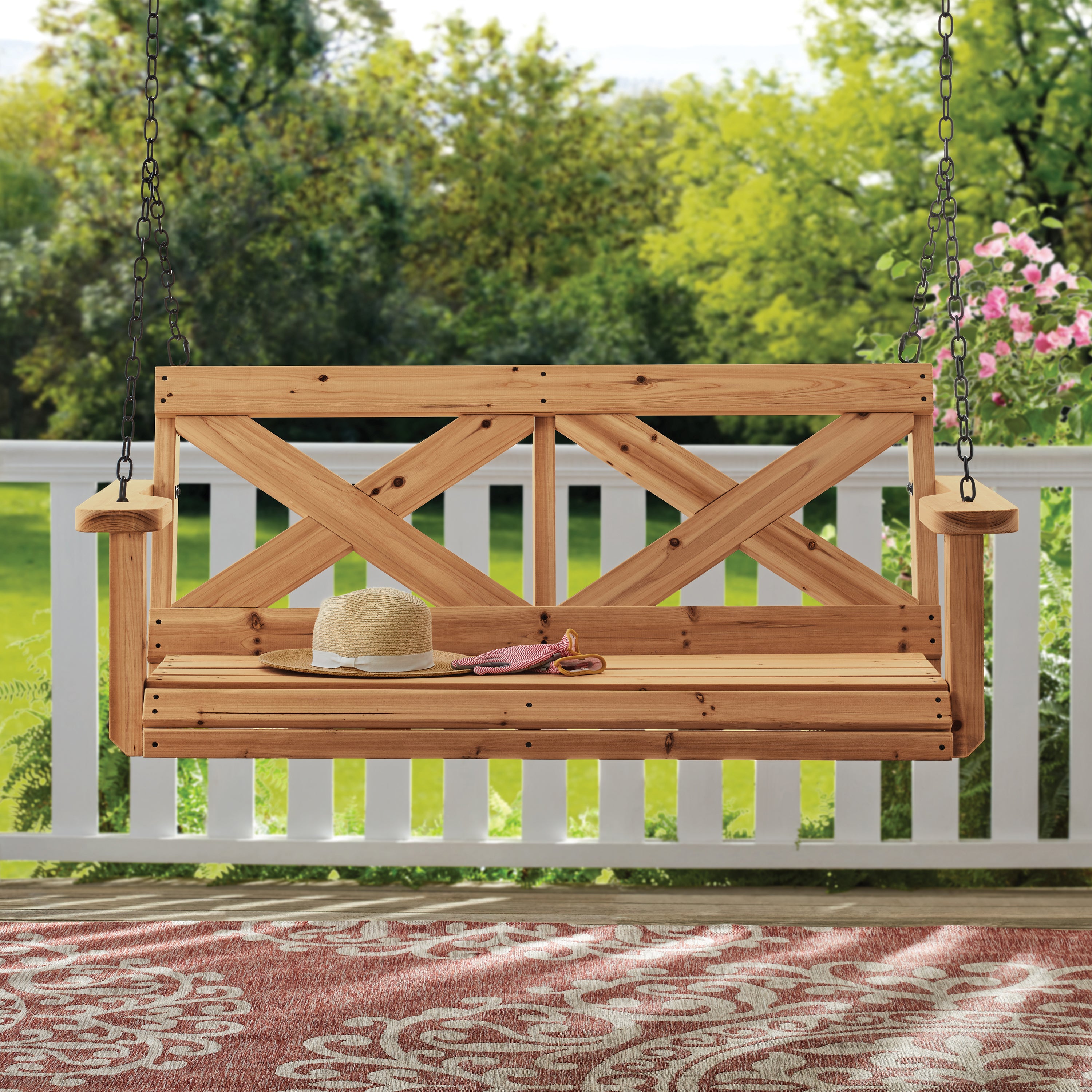 Cedar Farmhouse Porch Swing