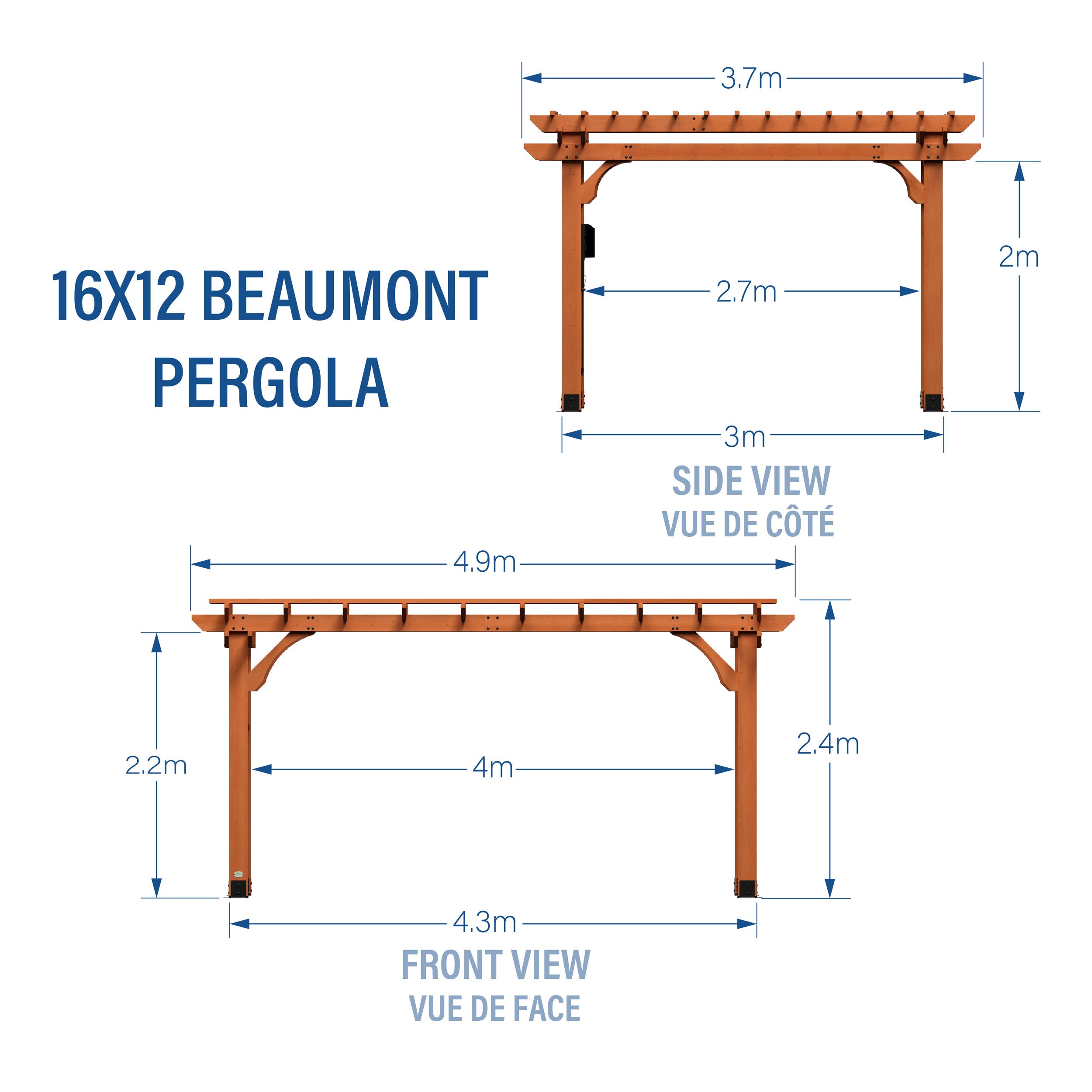 16x12 Belmont Diagram Metric French