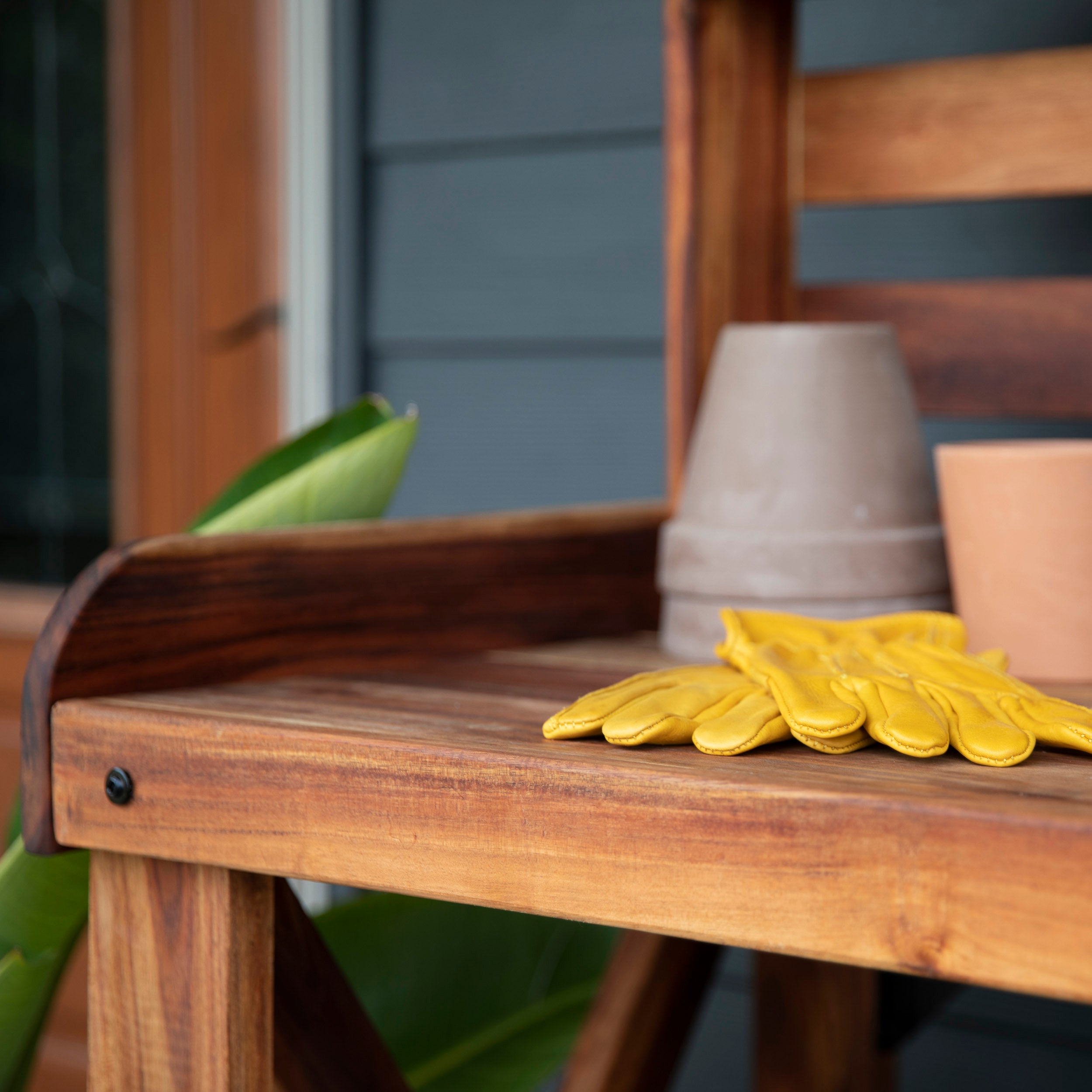 Acacia Wood Potting Table for outside