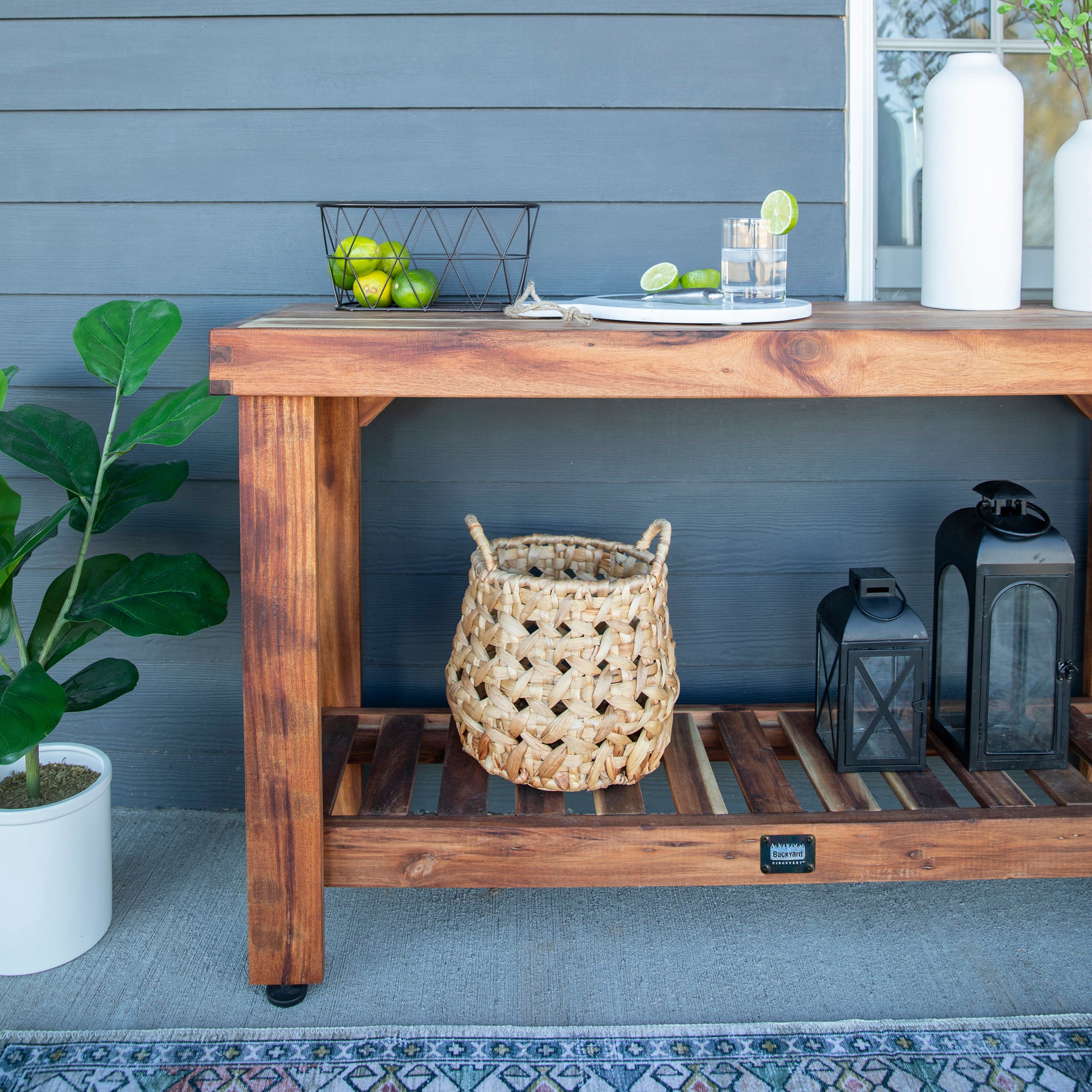 Console Table Outside and Inside Use