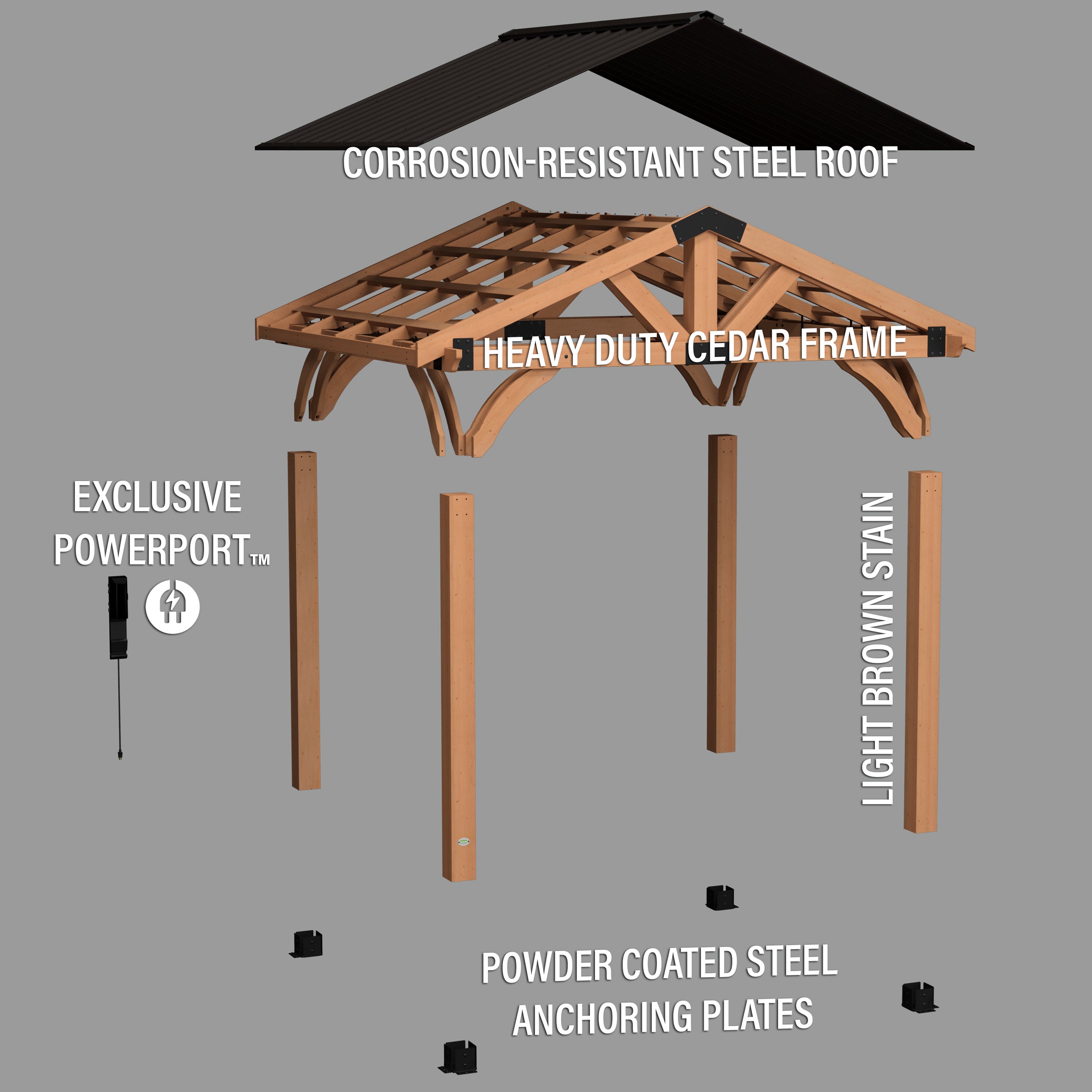 12x10 Arlington Exploded View-English