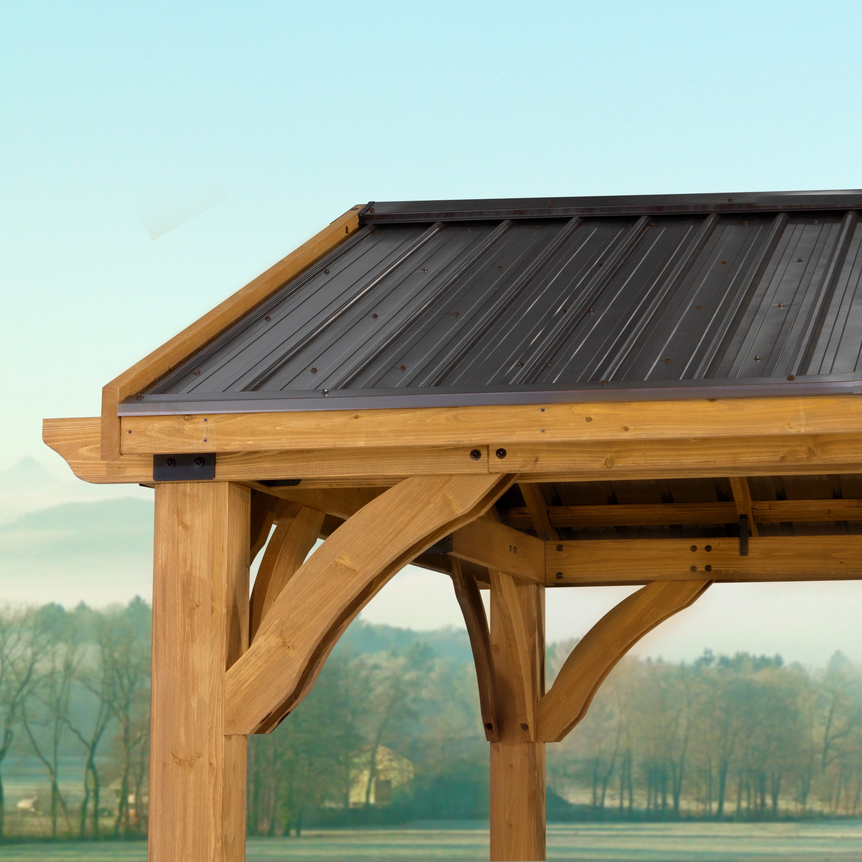 arlington gazebo steel roof