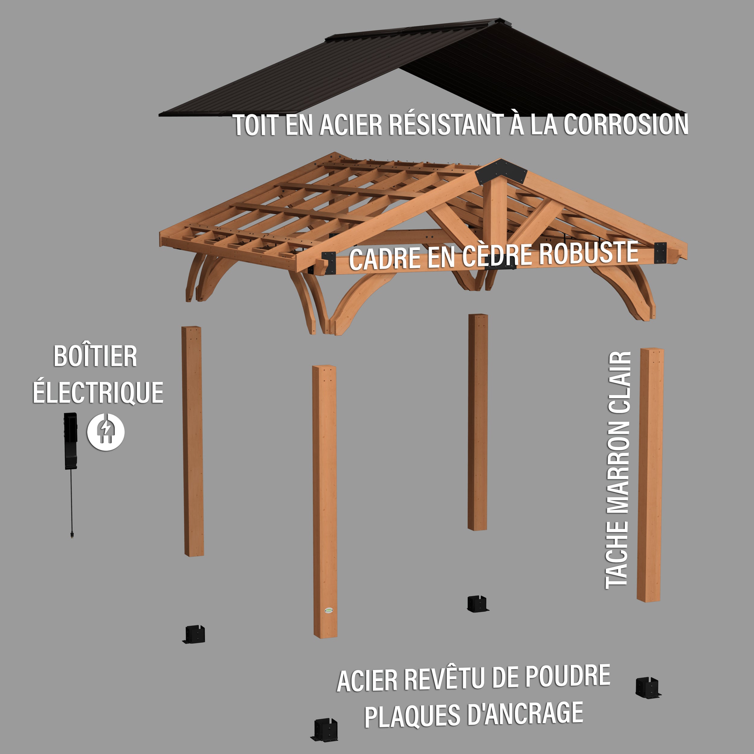 12x12 Arlington French Exploded View