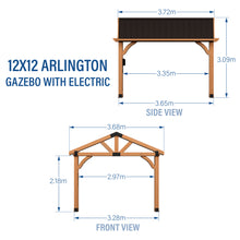 Load image into Gallery viewer, 12x12 Arlington Metric Dimensions
