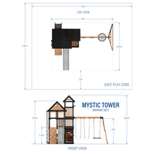 Load image into Gallery viewer, Mystic Tower Metric Dimensions
