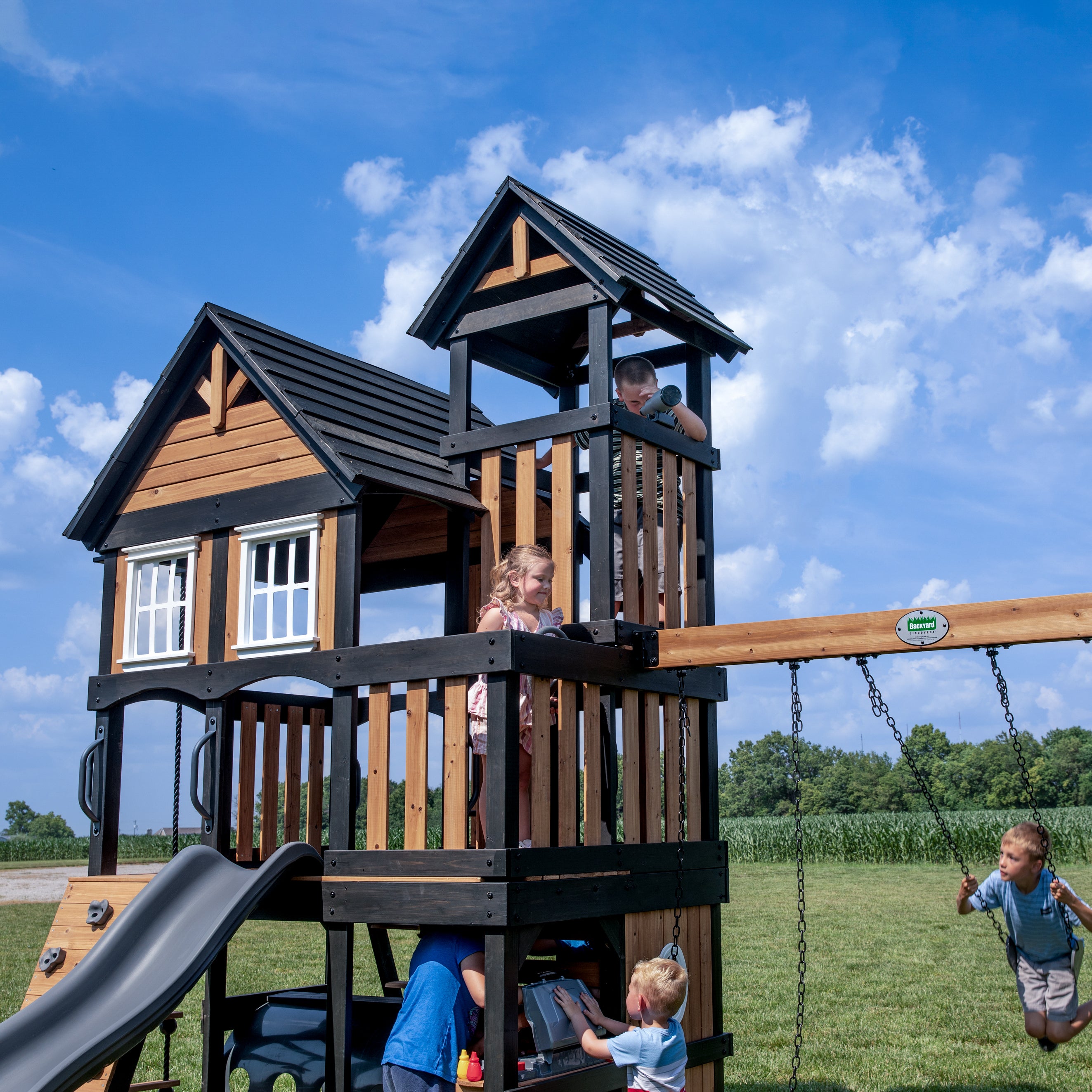 Mystic Tower Multi-Level Swing Set