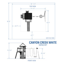 Load image into Gallery viewer, Canyon Creek Imperial Dimensions
