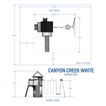 Load image into Gallery viewer, Canyon Creek  – White Metric Dimensions
