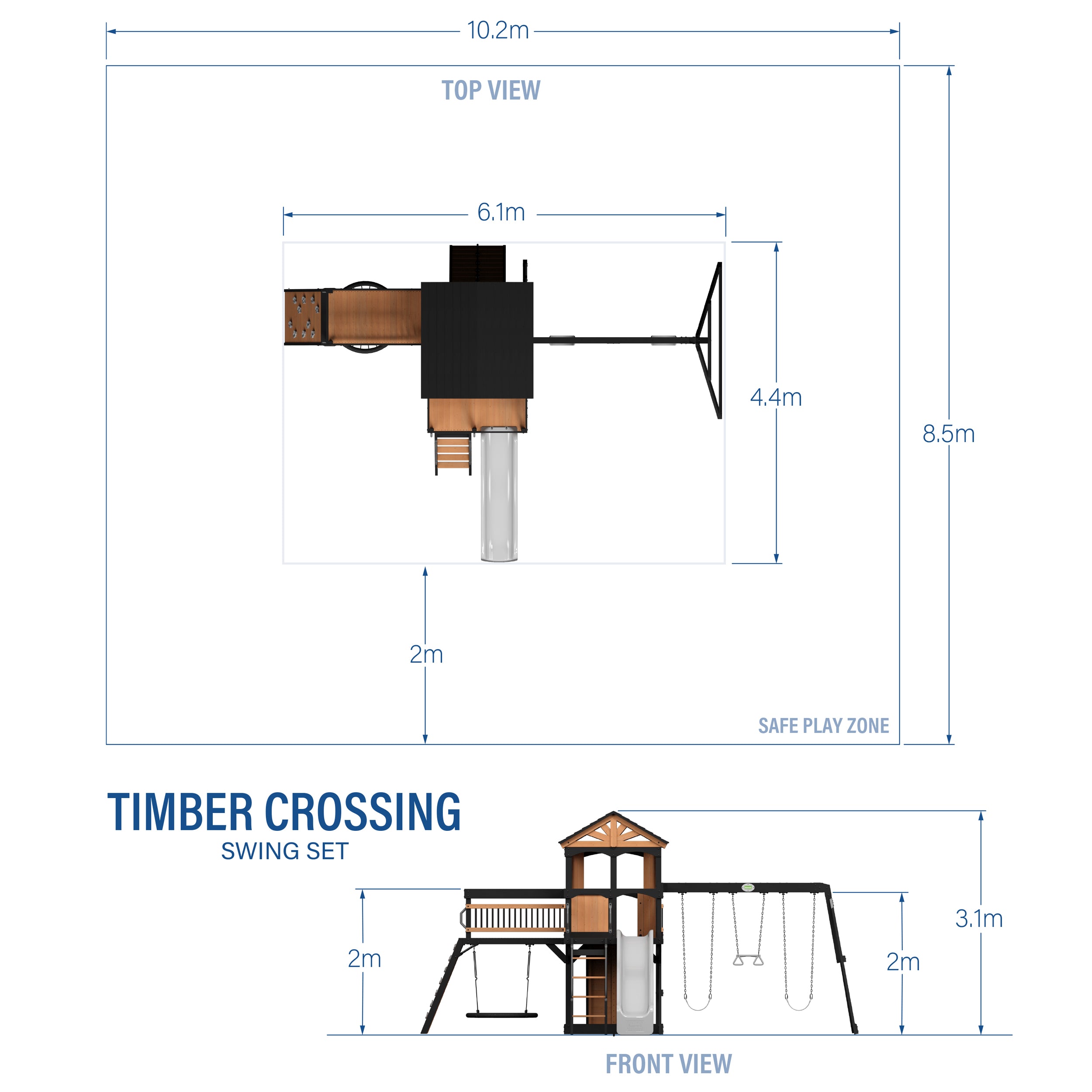 Timber Crossing Diagram-Metric