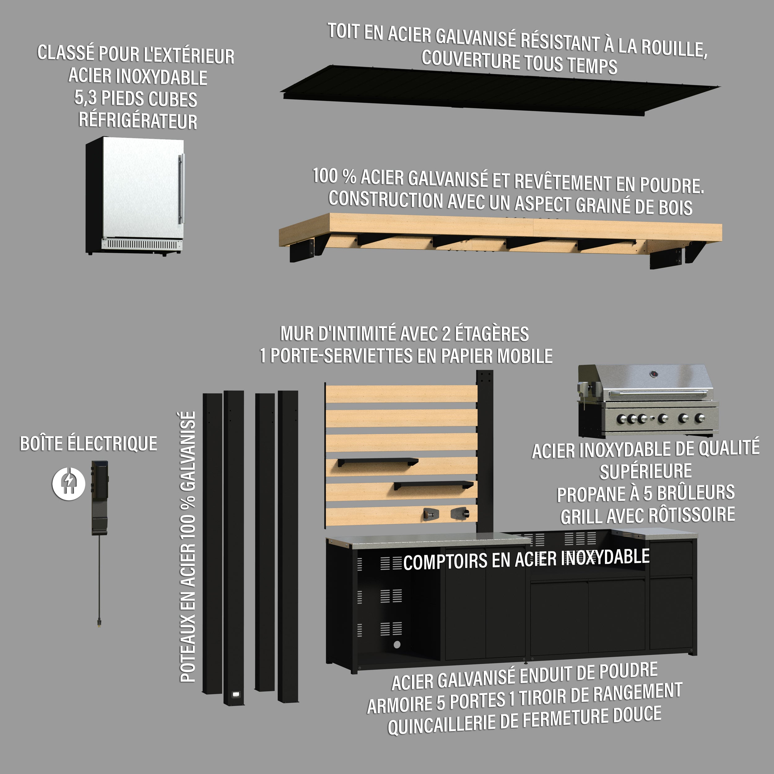 Fusion Flame Exploded View French