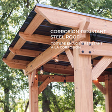 Load image into Gallery viewer, Cedar Springs Outdoor Bar Corrosion Resistant Steel Roof
