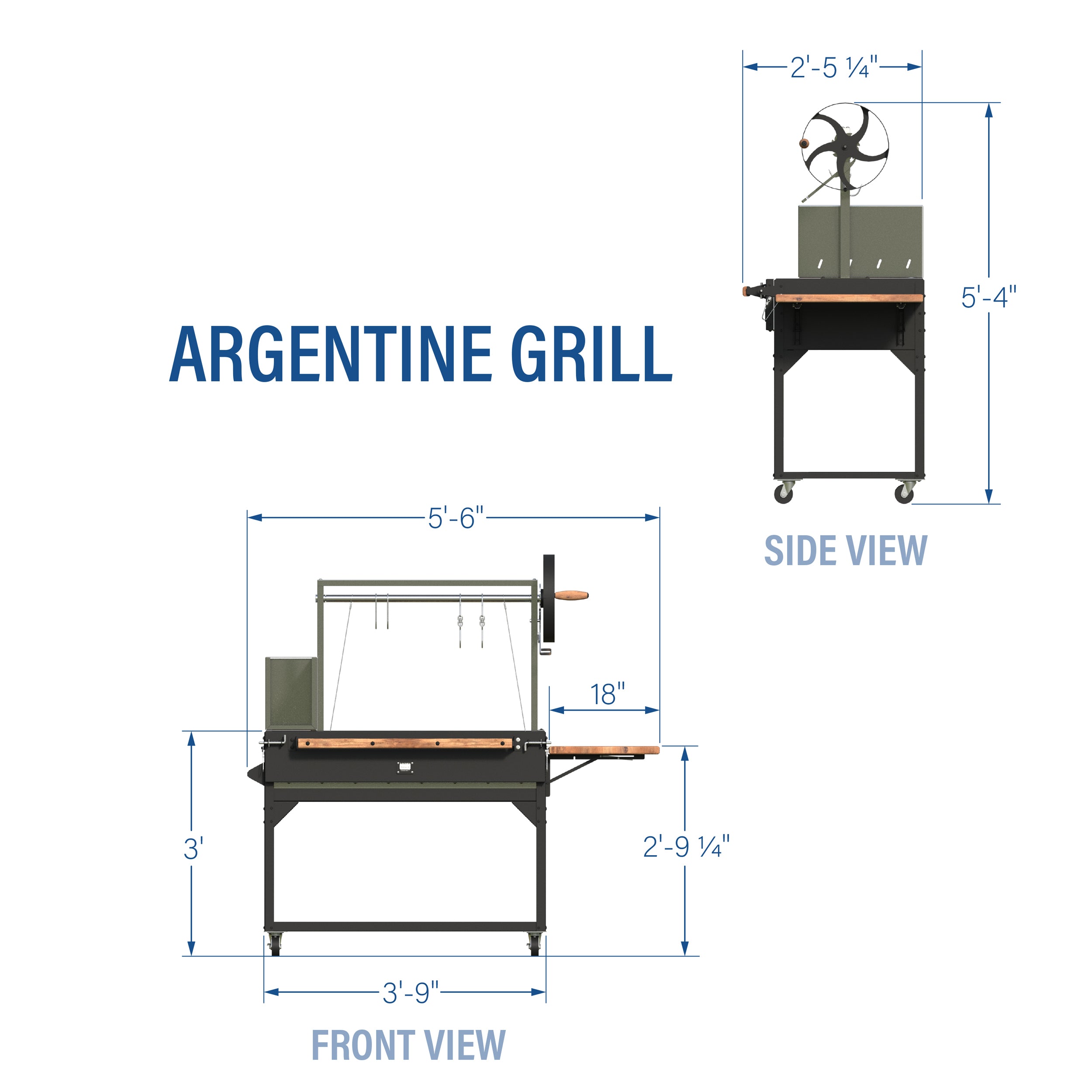 Argentine/Santa Maria Grill  Imperial Diagram