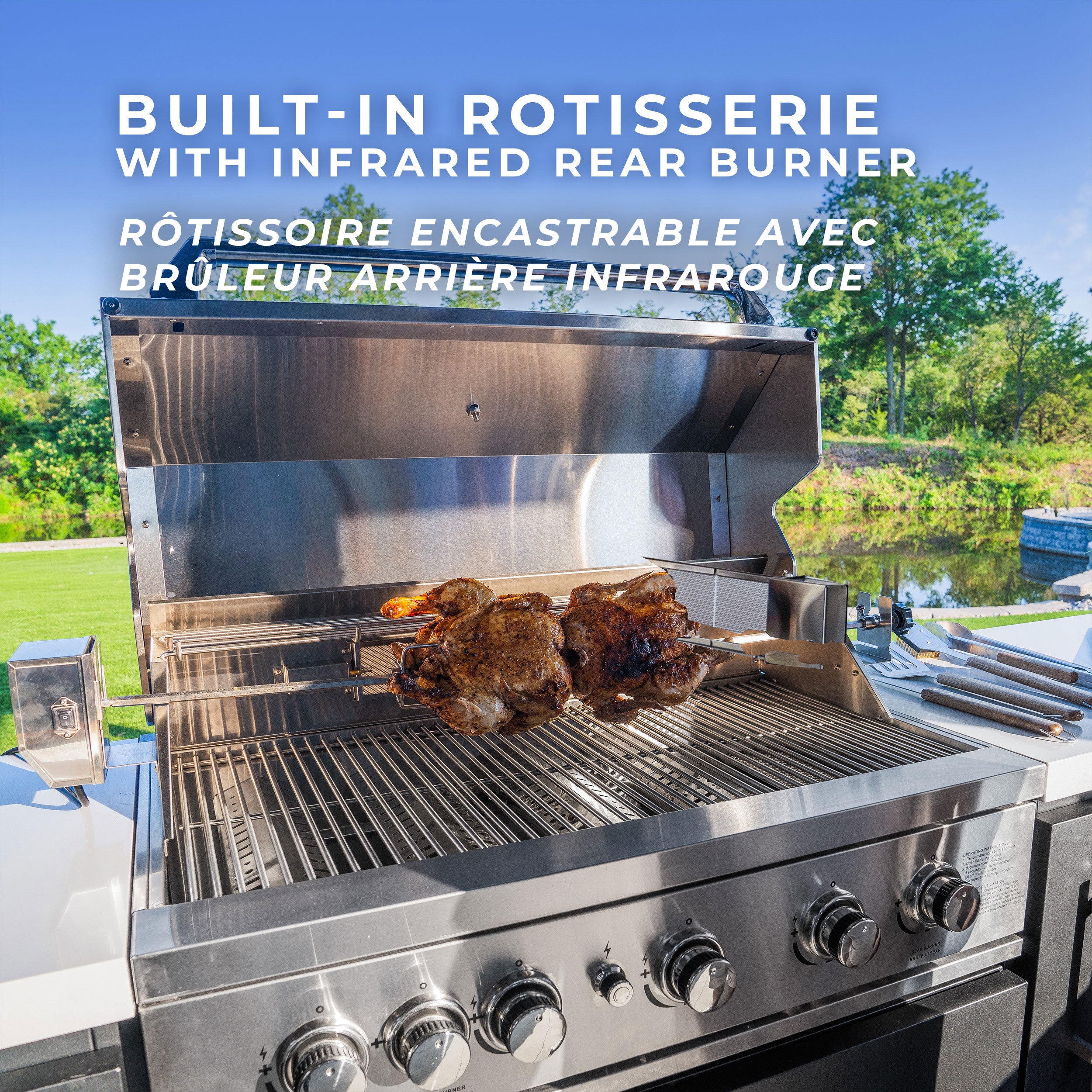 Fusion Fire Outdoor Kitchen Rotisserie