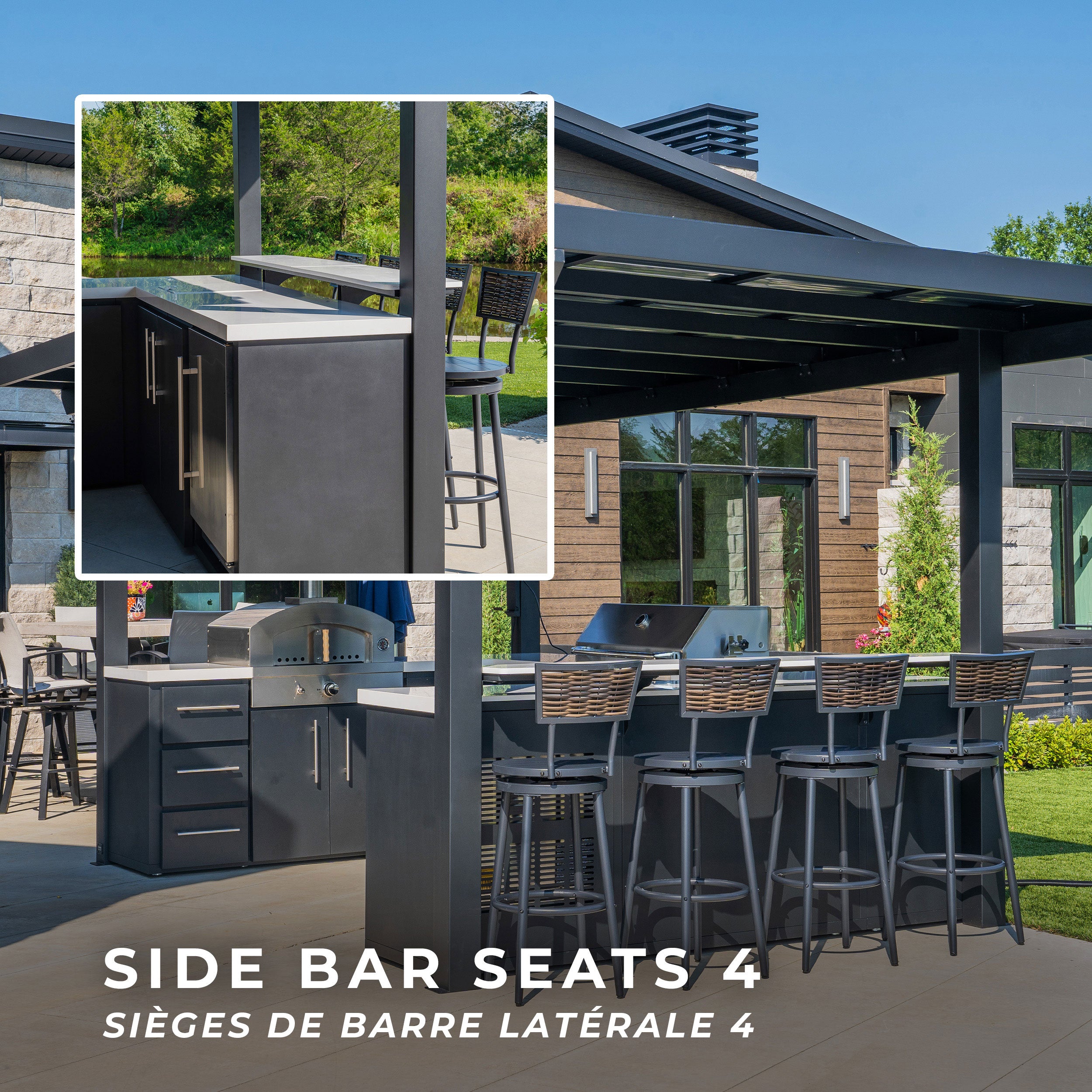 Fusion Fire Outdoor Kitchen Side Bar