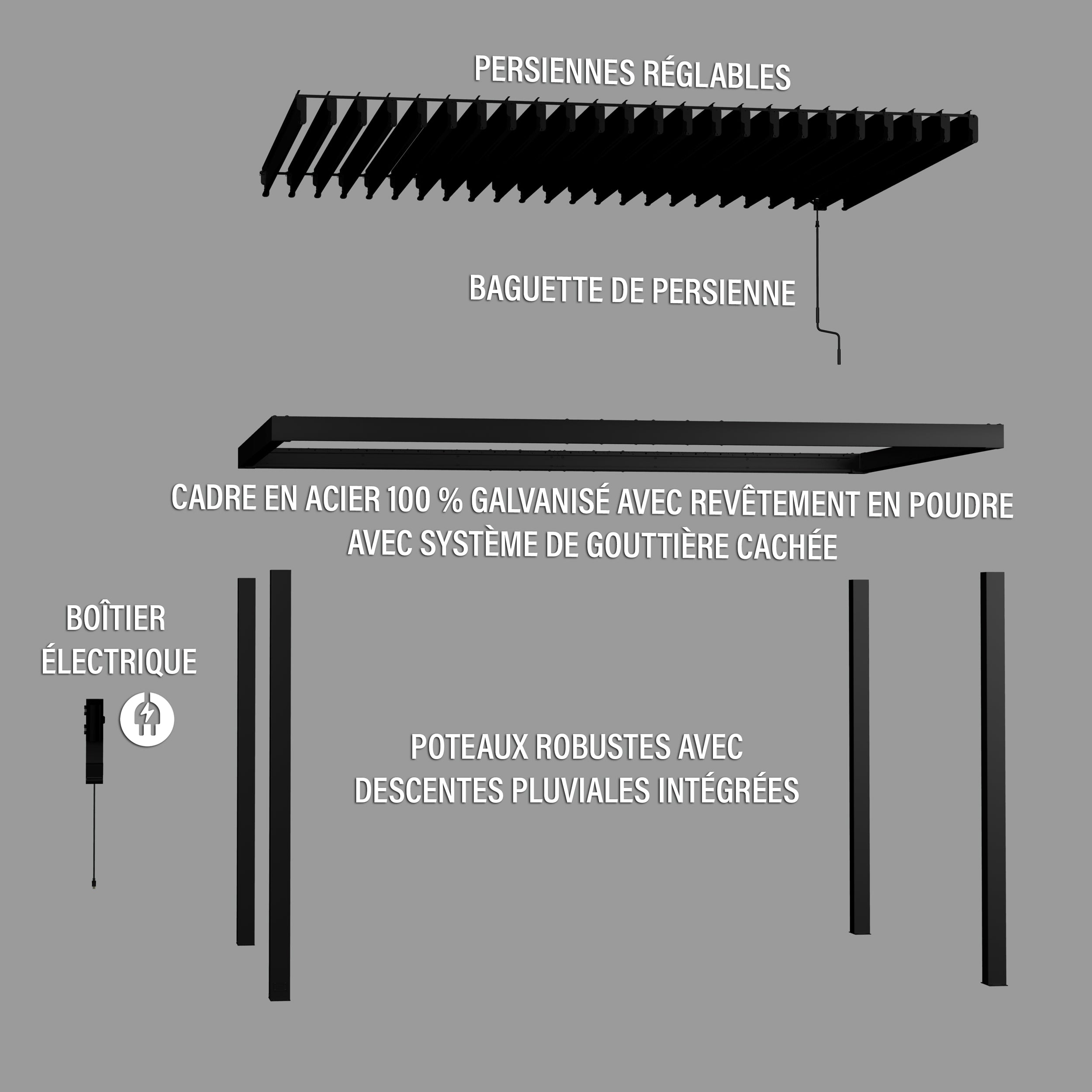 14x10 Sarasota French Exploded View