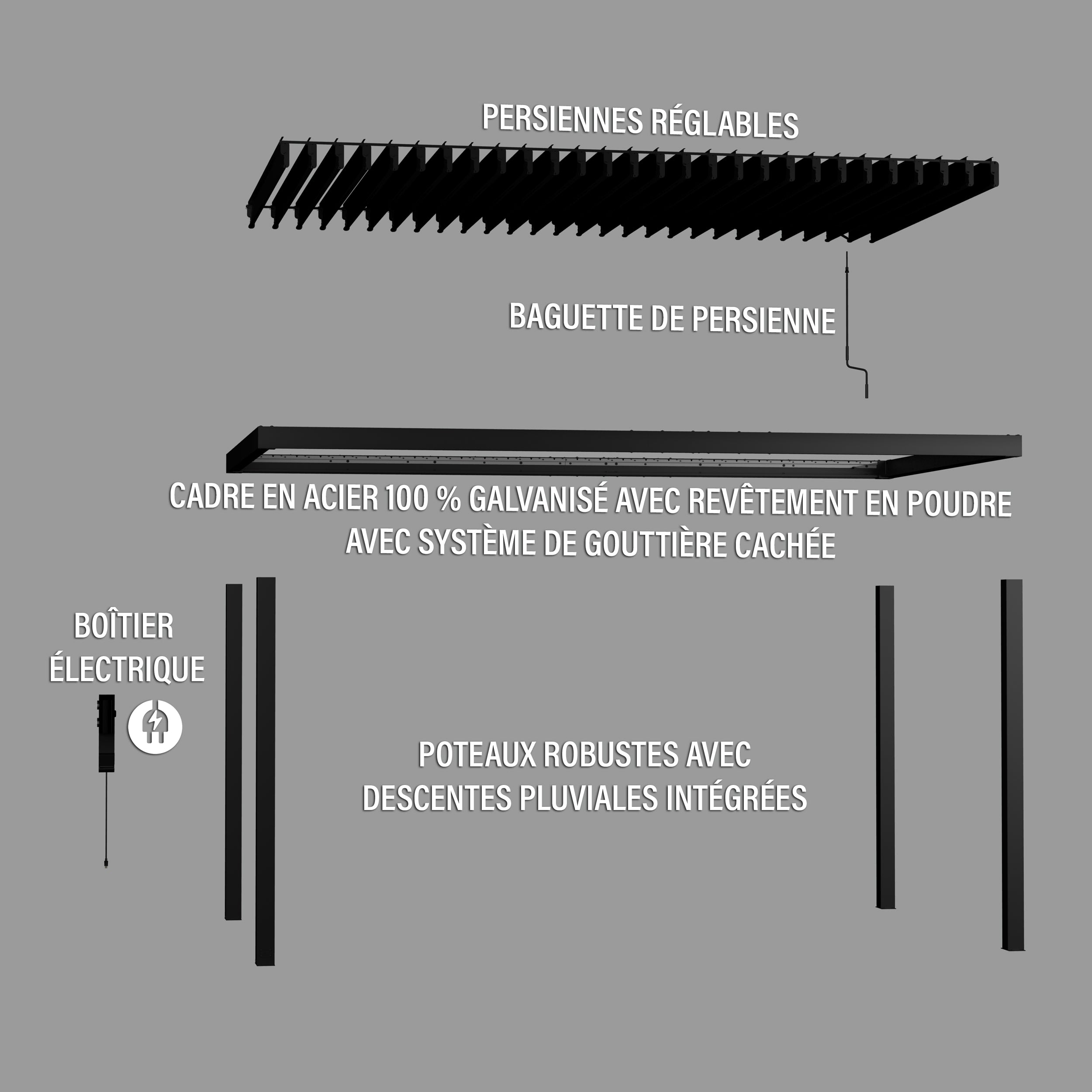 16x10 Sarasota Exploded View French