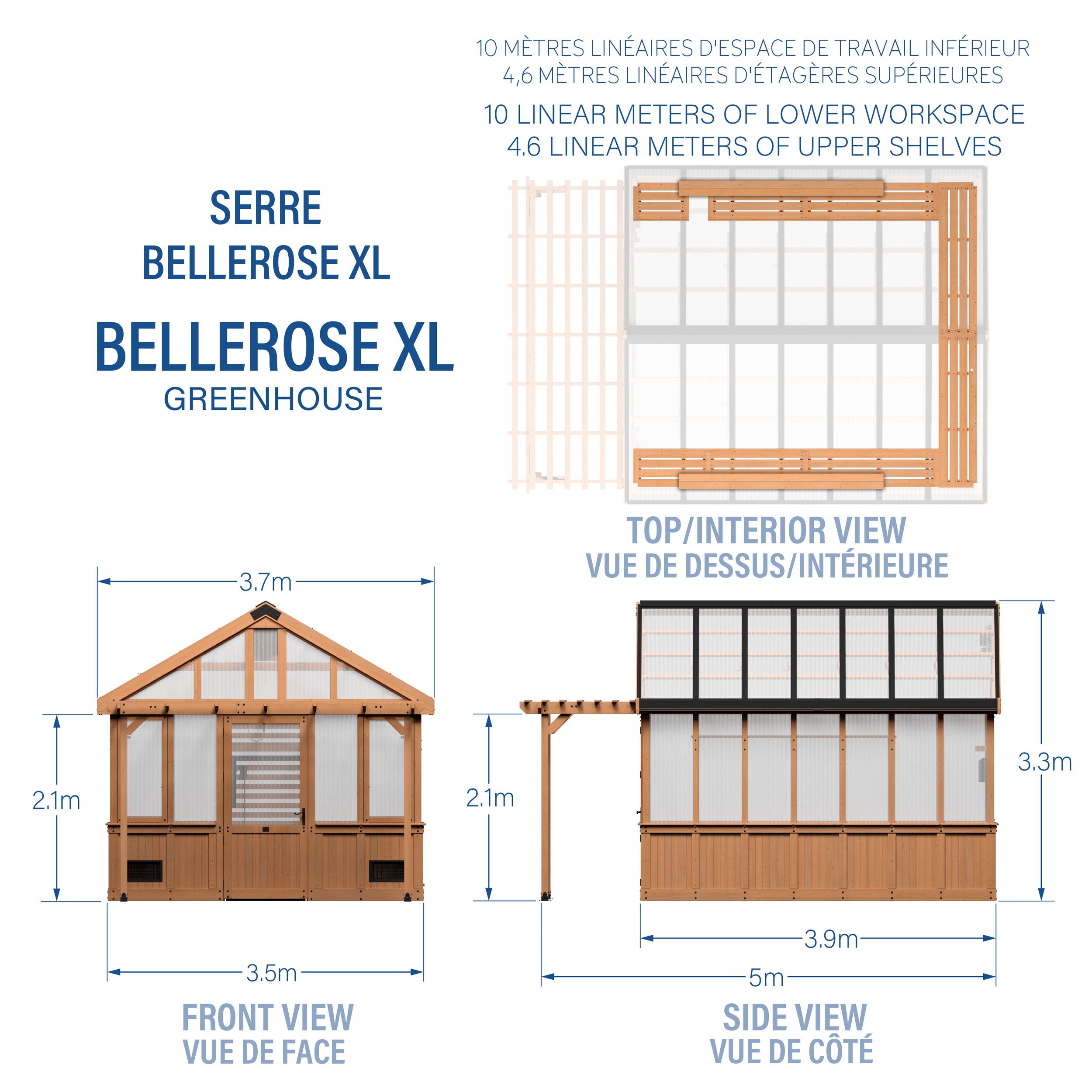 4m x 3.4m Bellerose Metric Dimensions