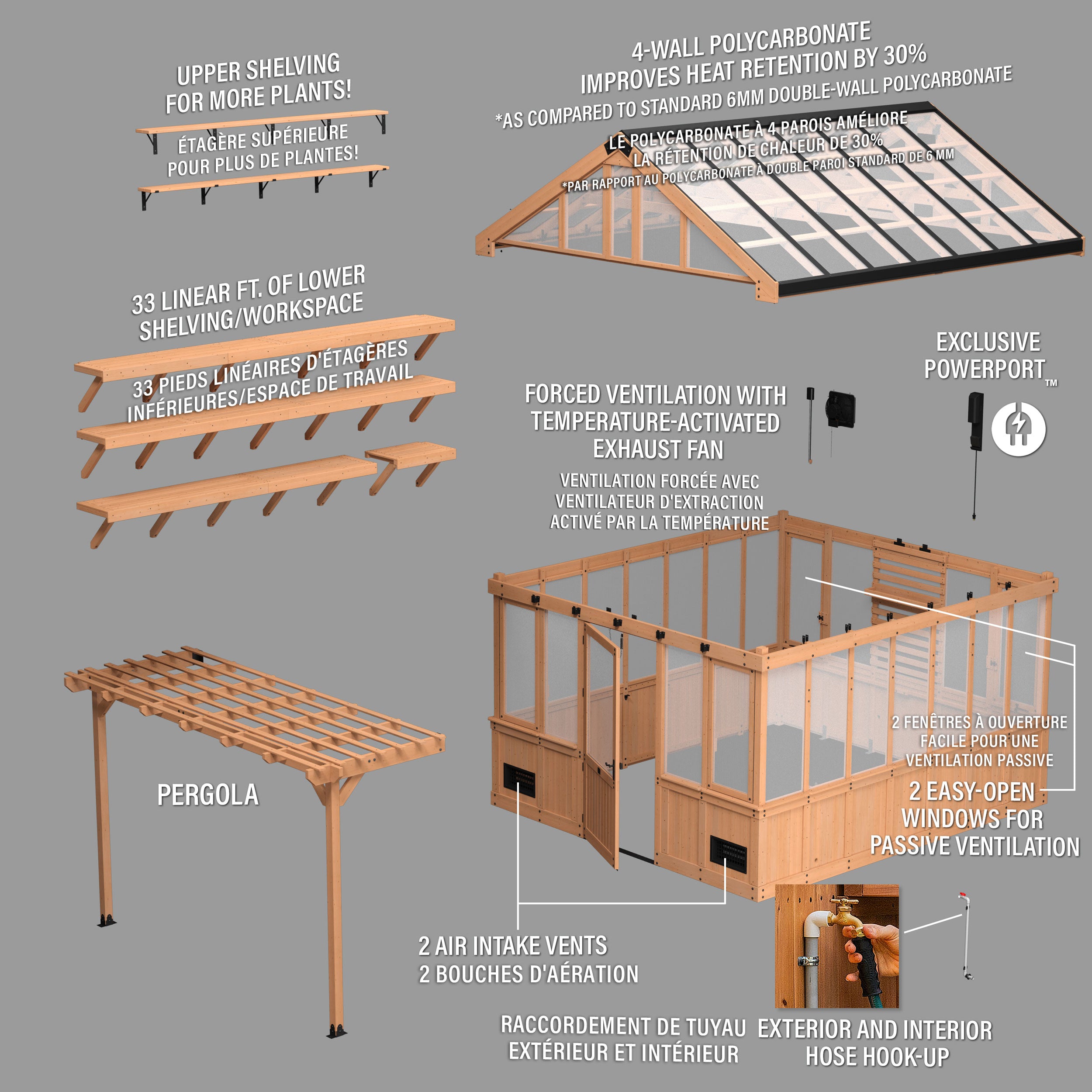 4m x 3.4m Bellerose French Exploded View