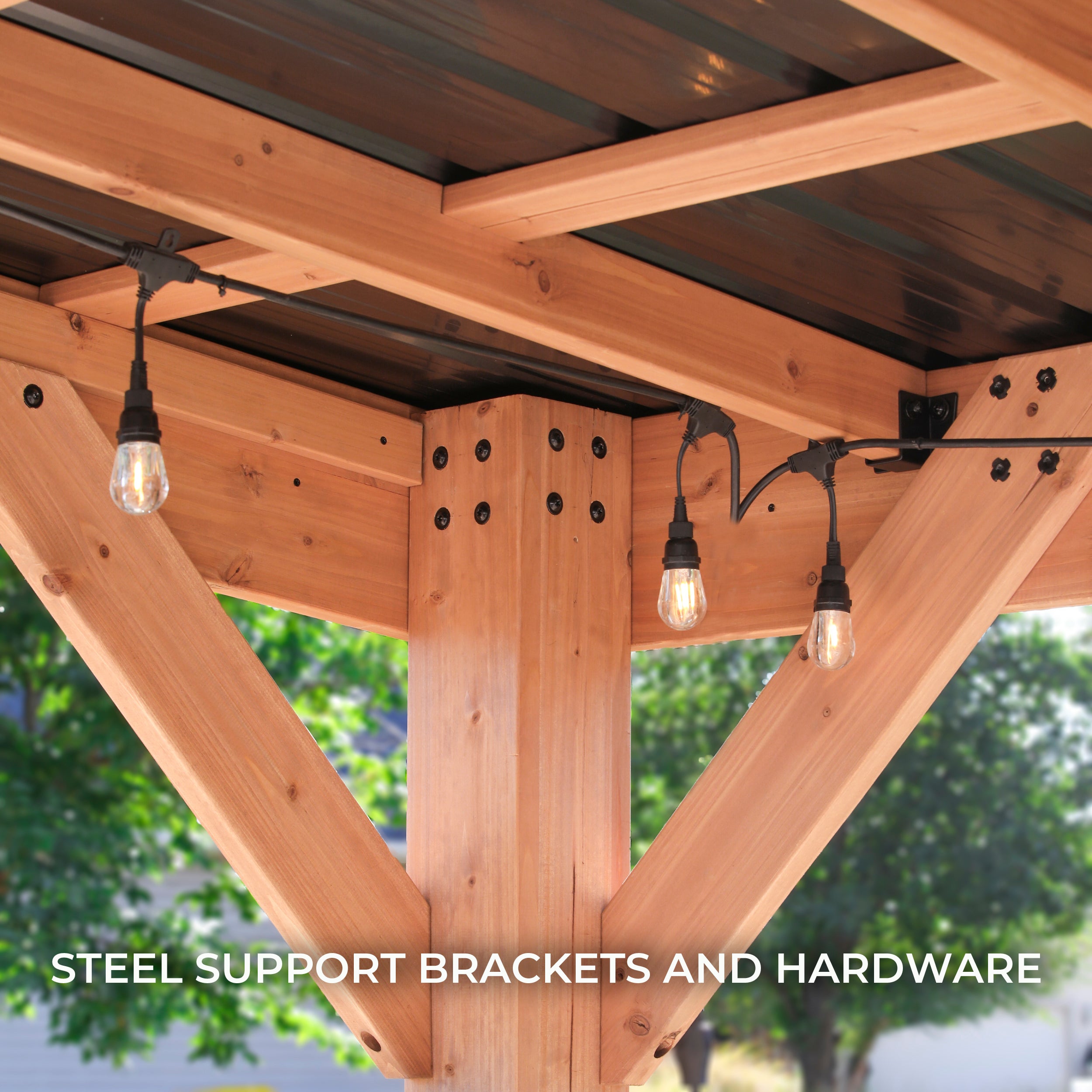 7.3m x 3.7m Arcadia Steel Support Hardware