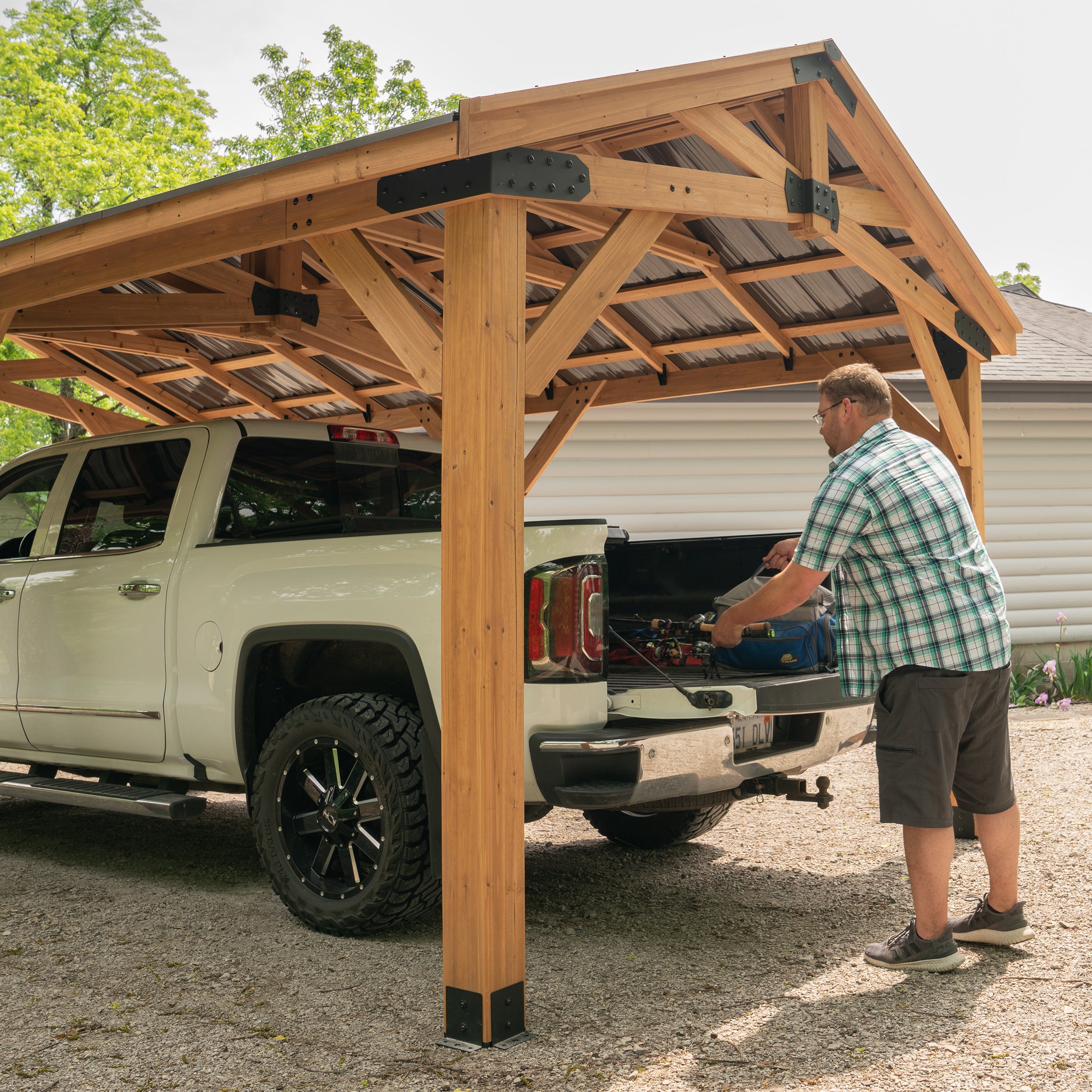 7.3m x 3.7m Norwood Carport / Gazebo