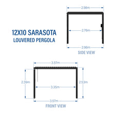 Load image into Gallery viewer, 12x10 Sarasota Metric Diagram
