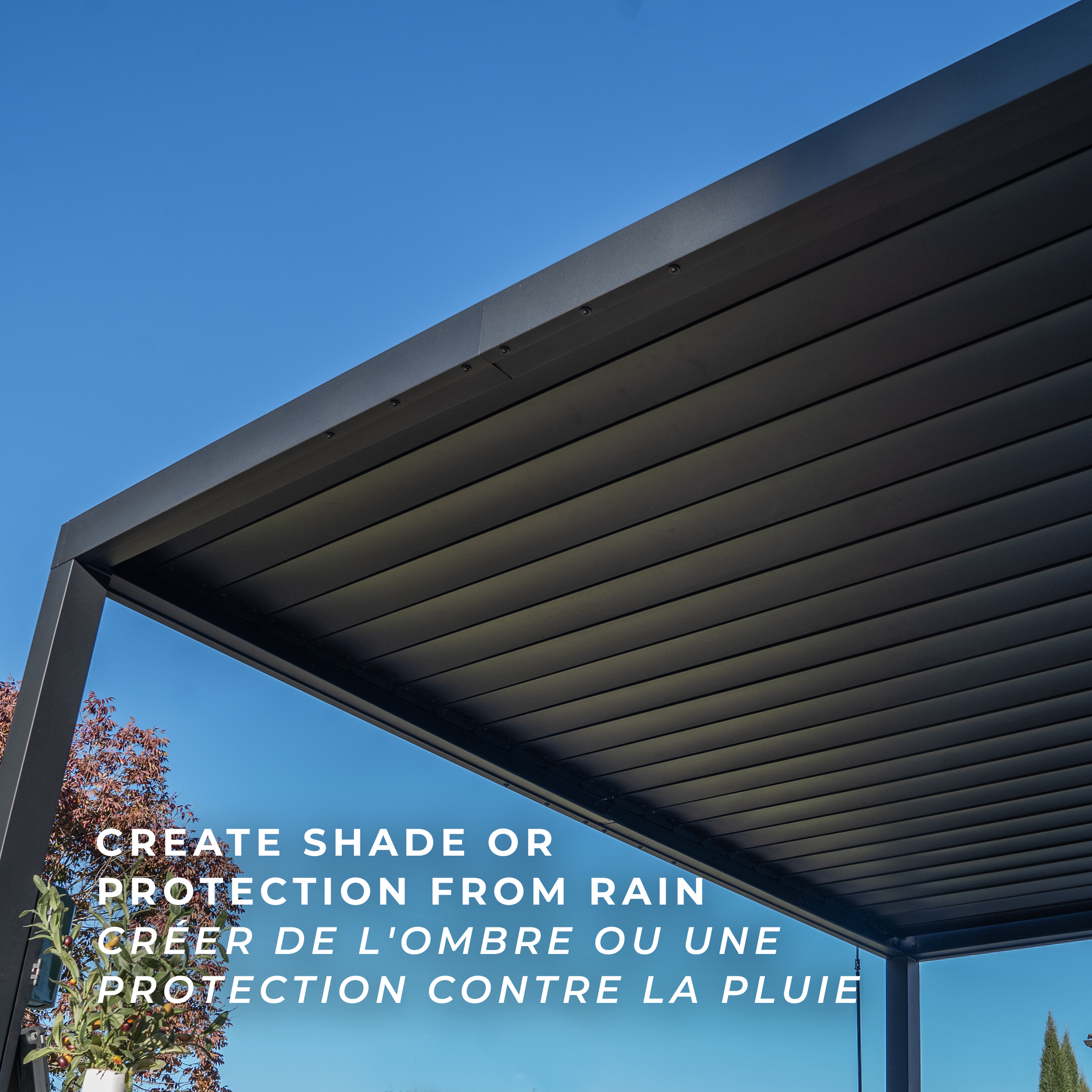 create shade or protection from rain