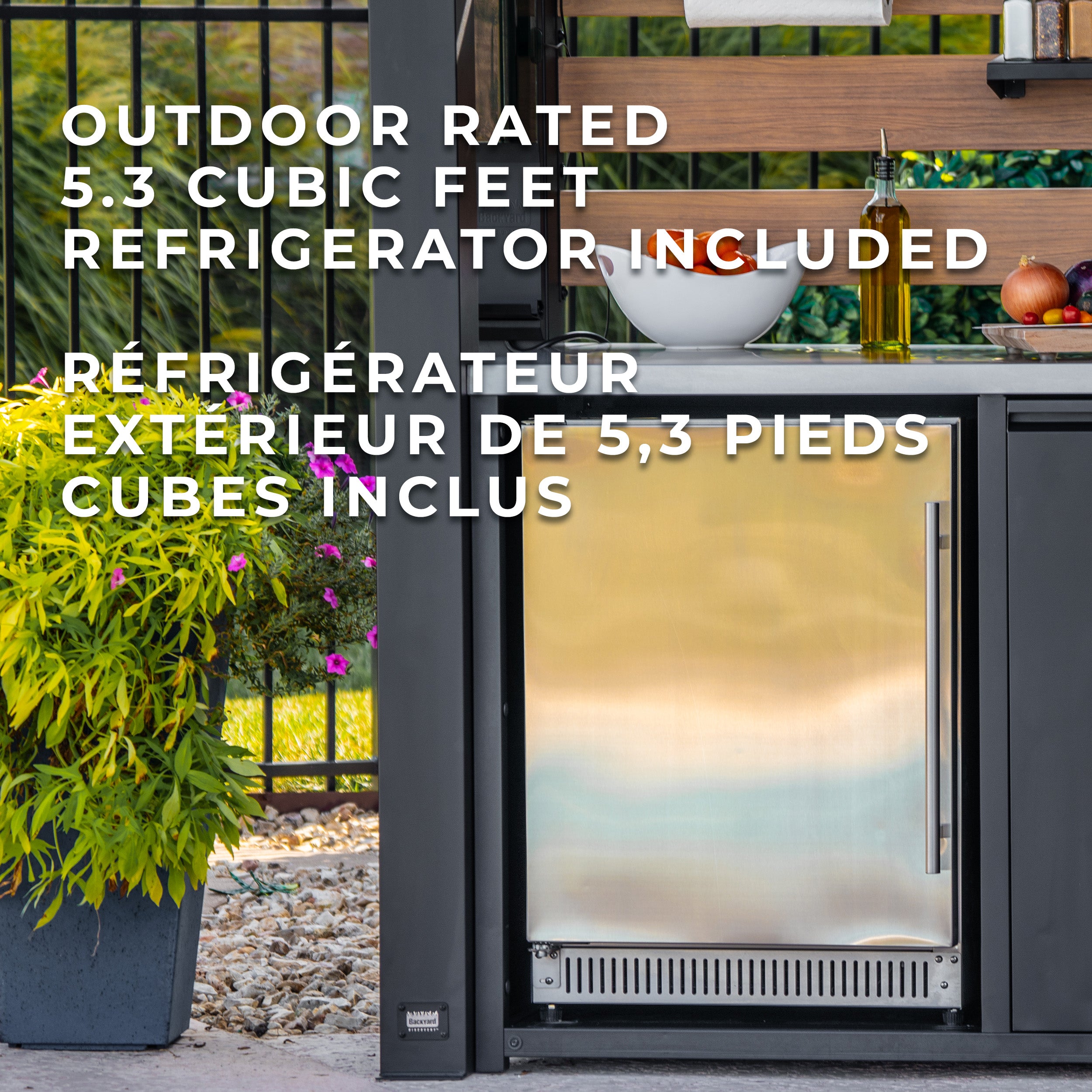 Fusion Flame Outdoor Kitchen Refrigerator