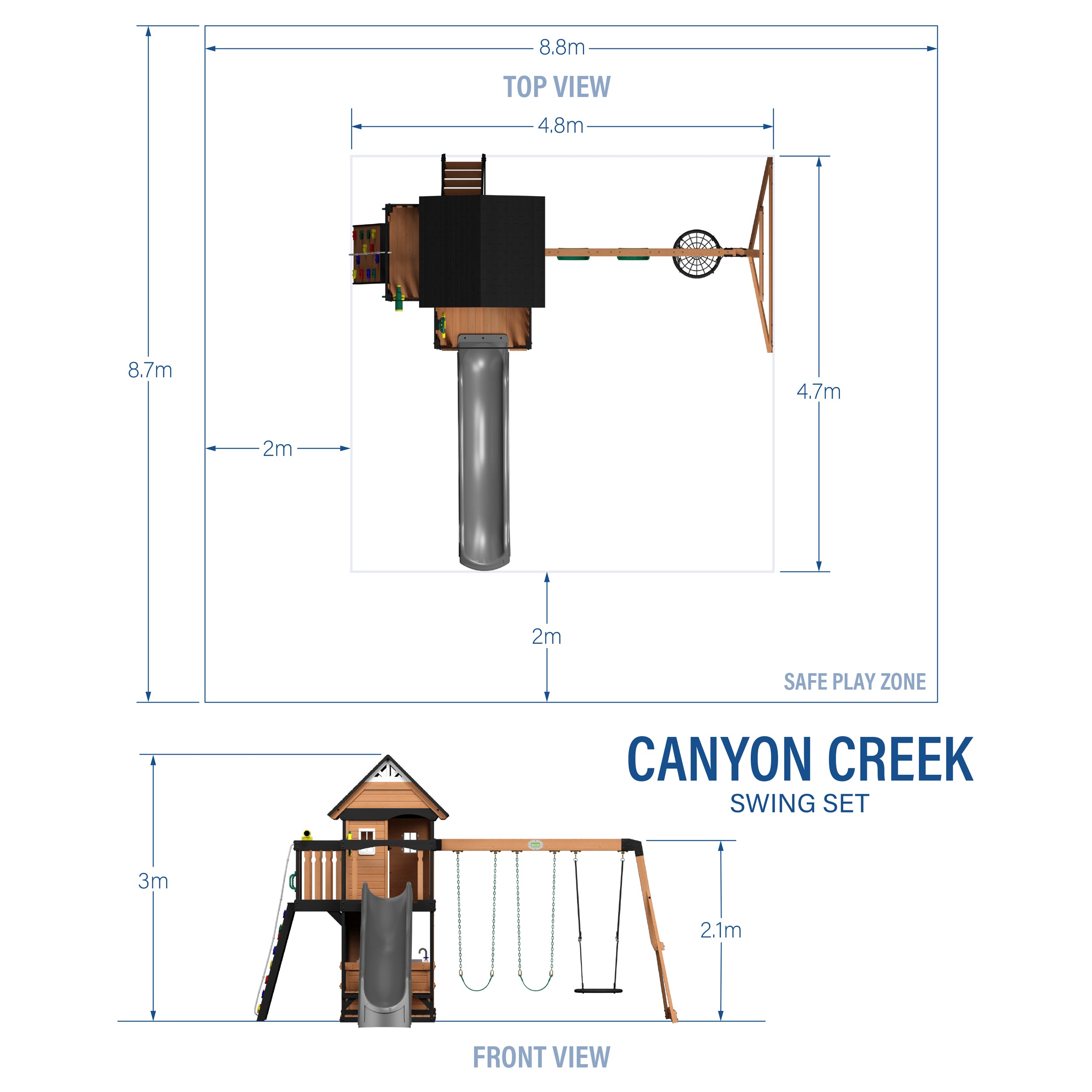 Canyon Creek Metric Dimensions