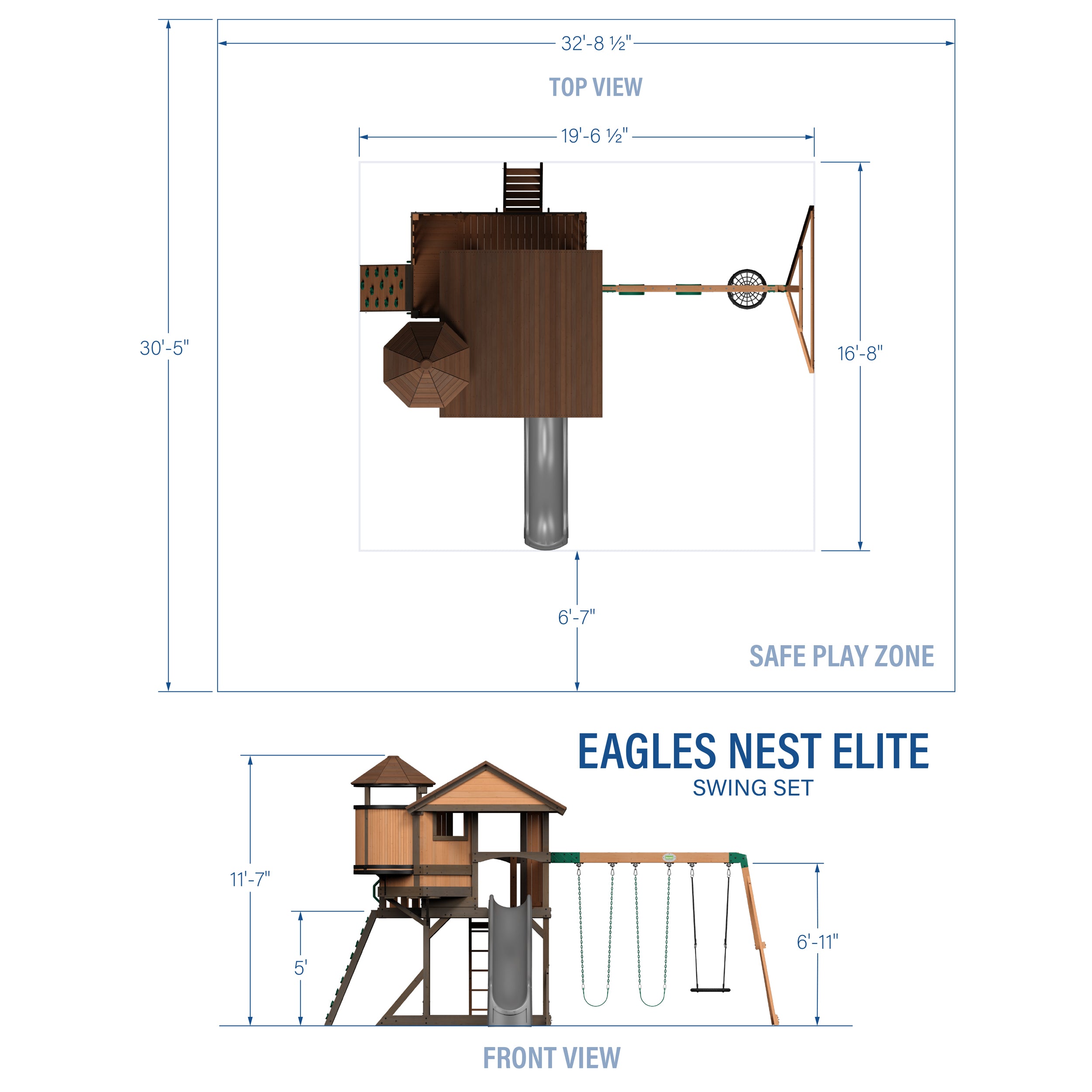 Eagles Nest Elite Inches Diagram