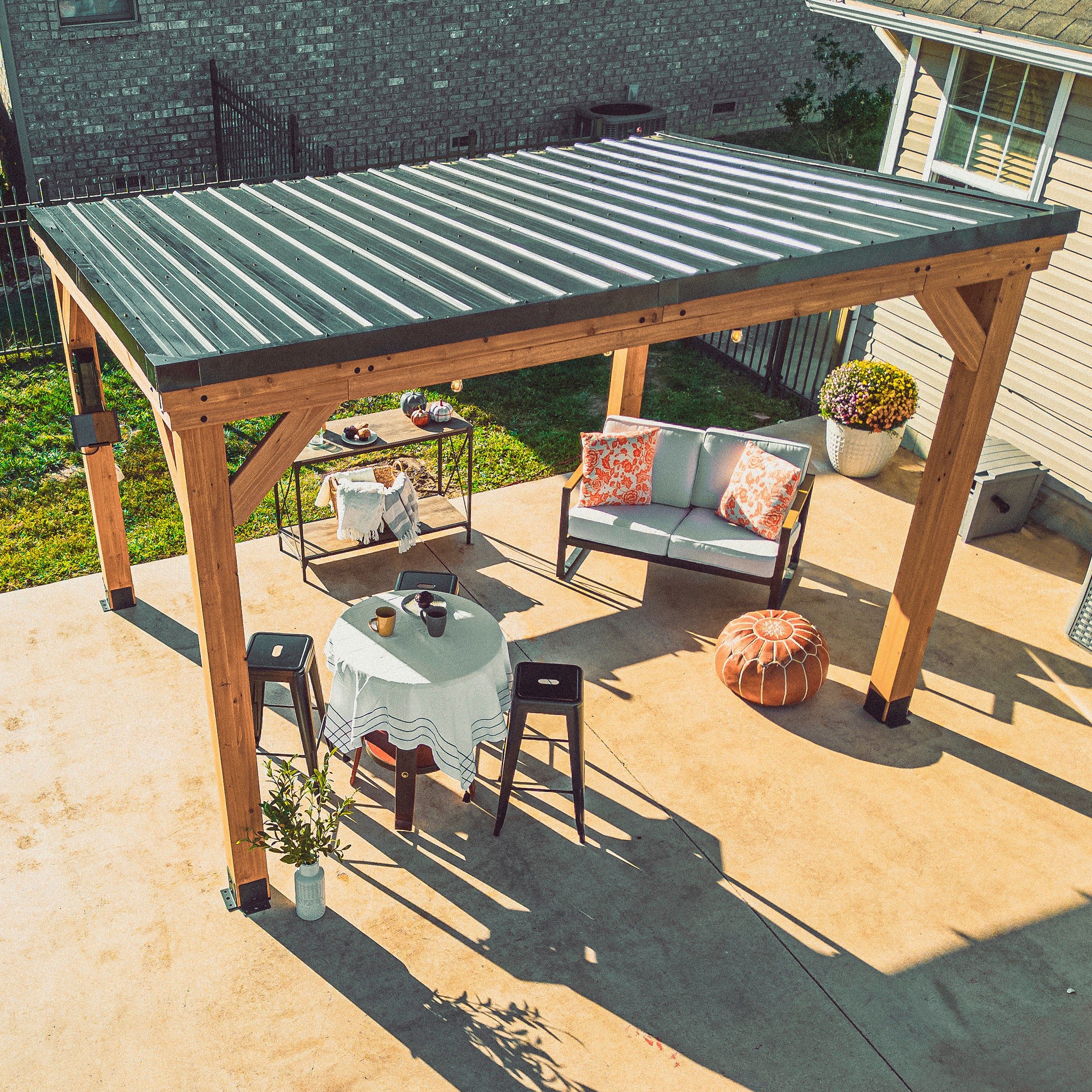 3.7m x 2.9m Arcadia Gazebo Roof