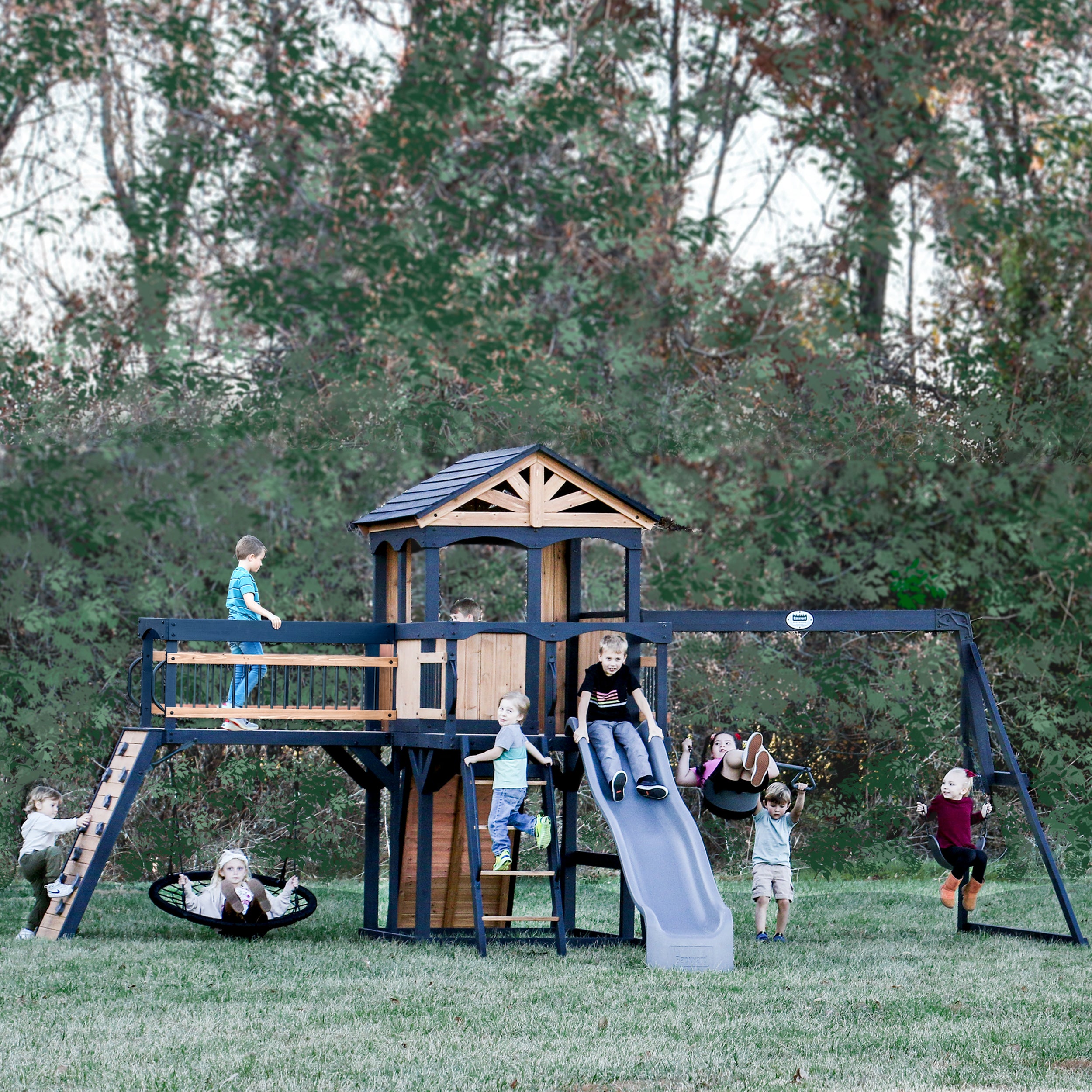 Timber Crossing Swing Set