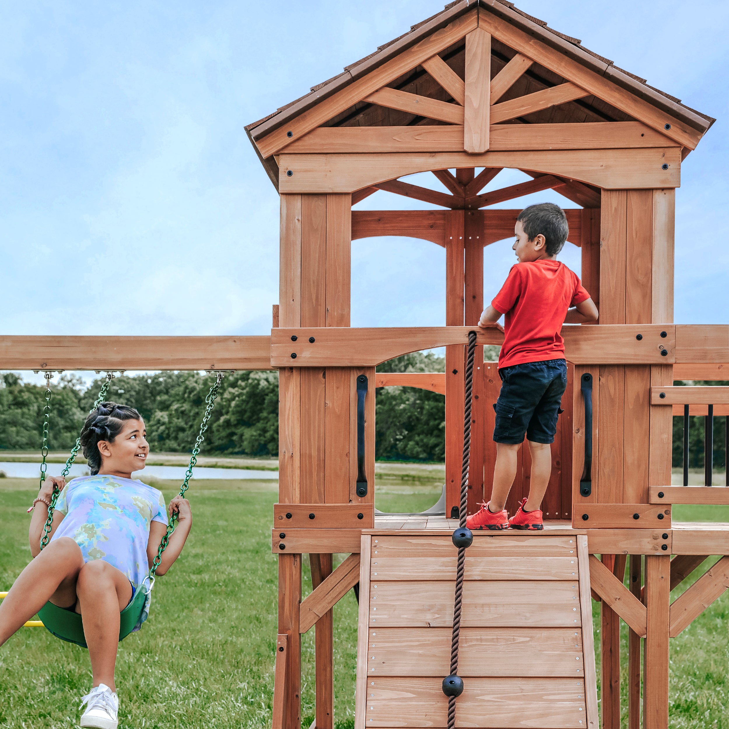 Sterling Point Swing Set Fort