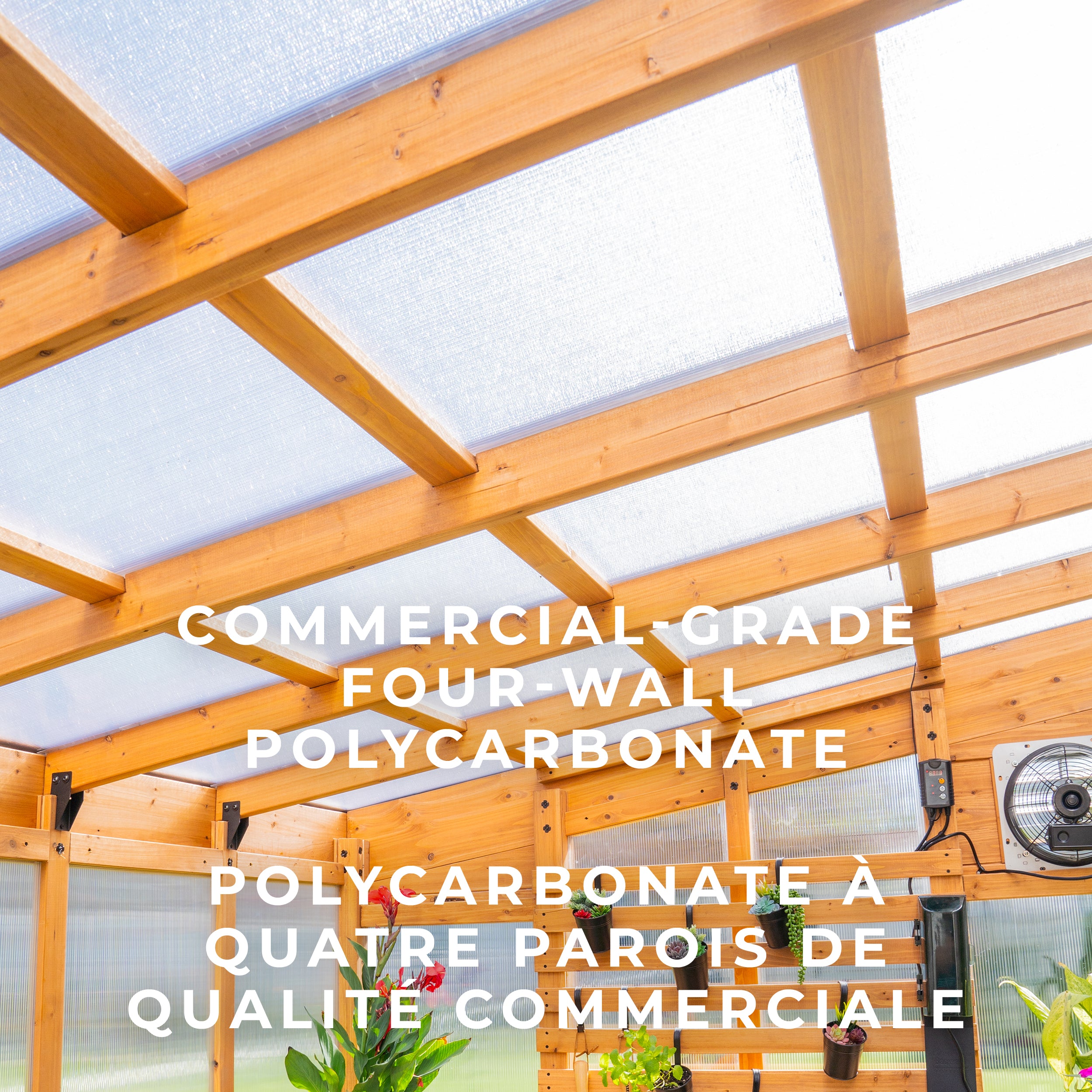 commercial grade four wall polycarbonate