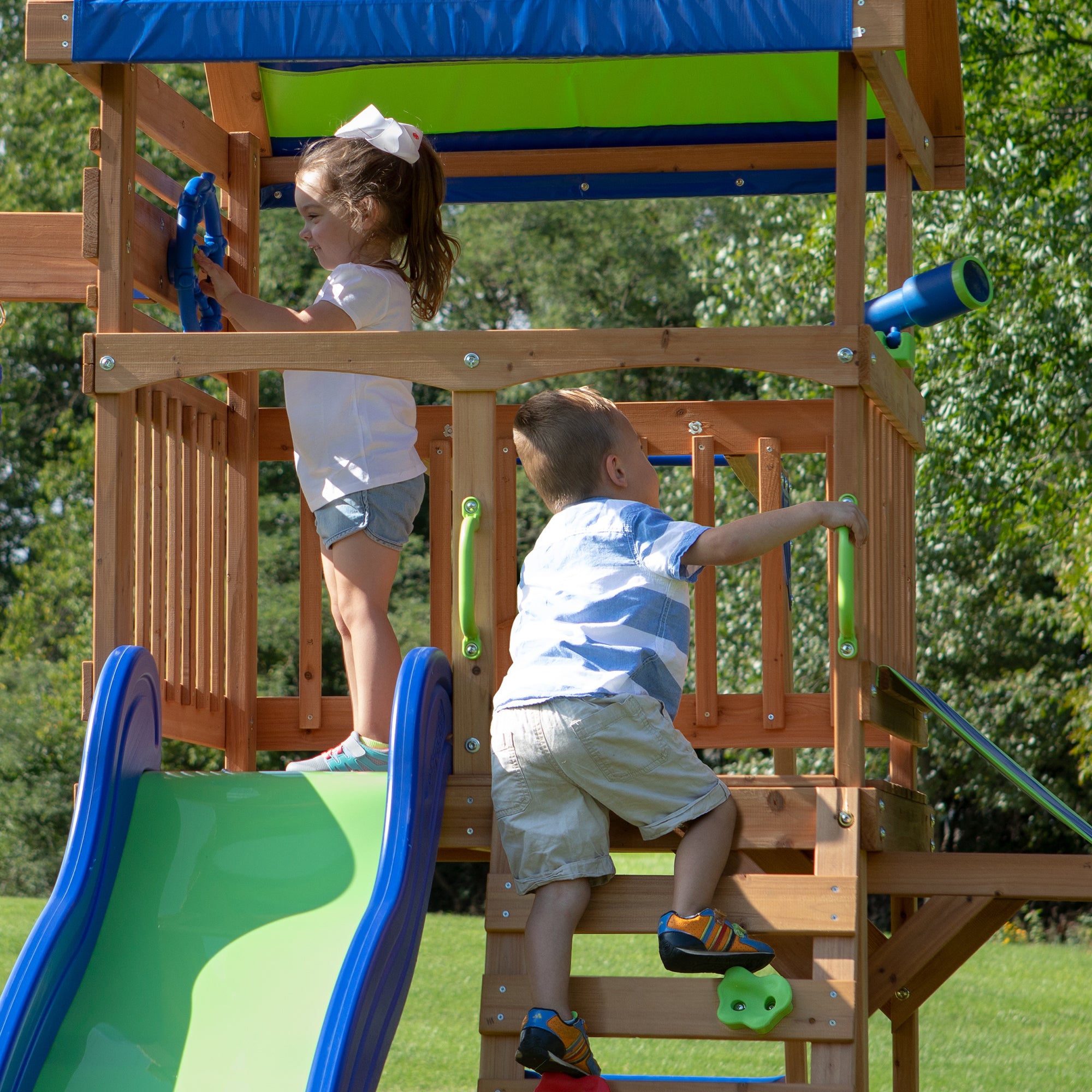 Beach Front Swing Set Fort