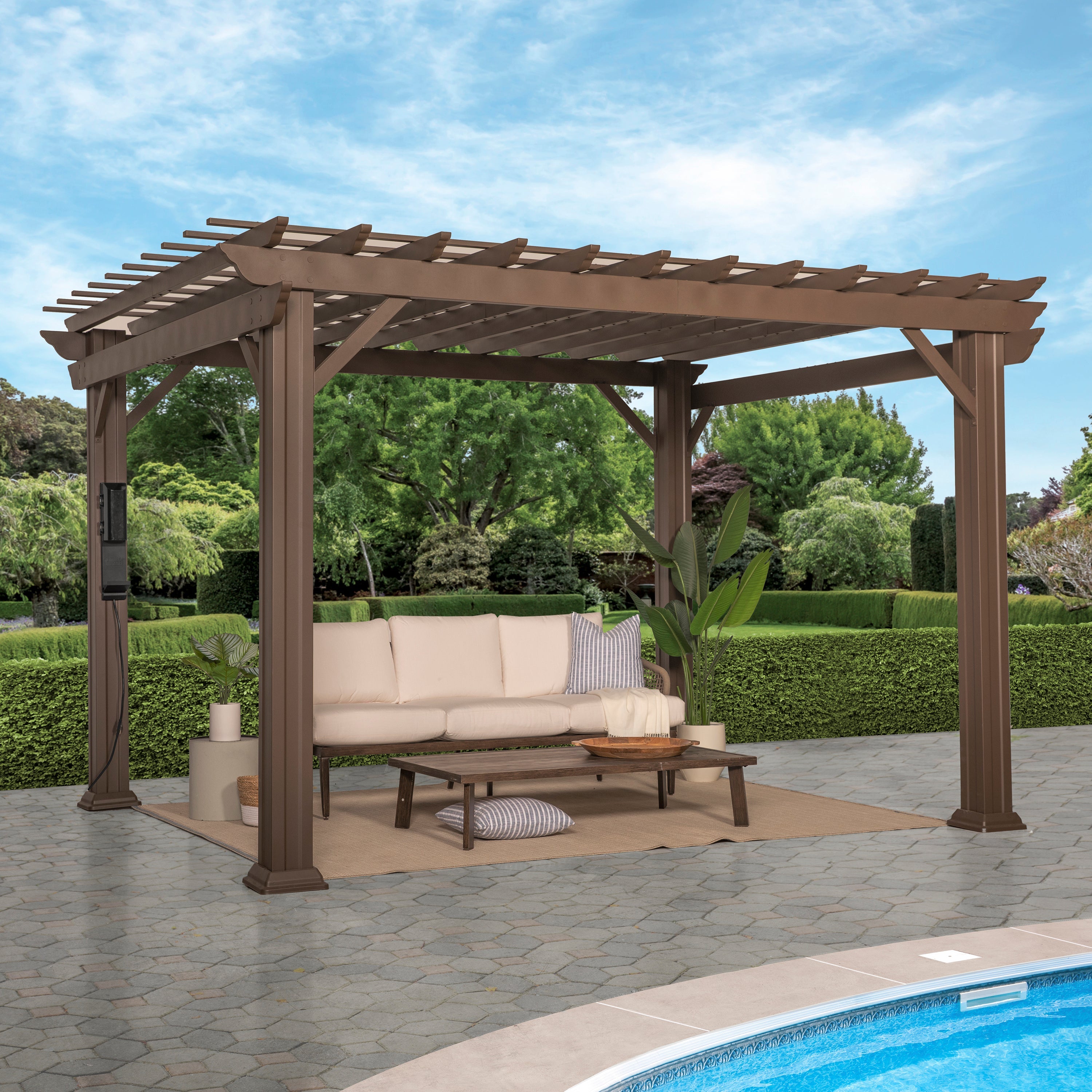 12x10 Ashford Traditional Steel Pergola #main