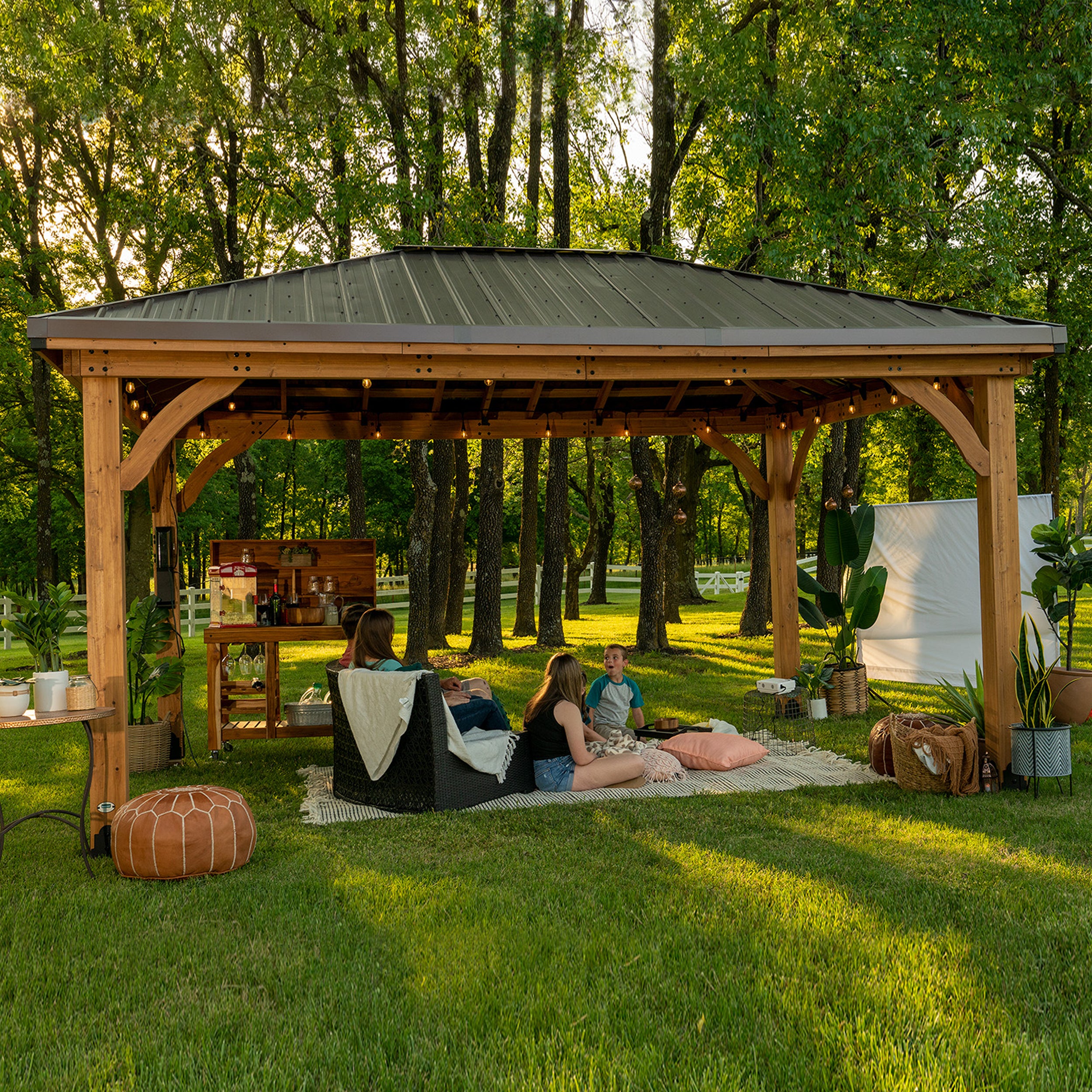 14x12 Barrington Gazebo Movie Night