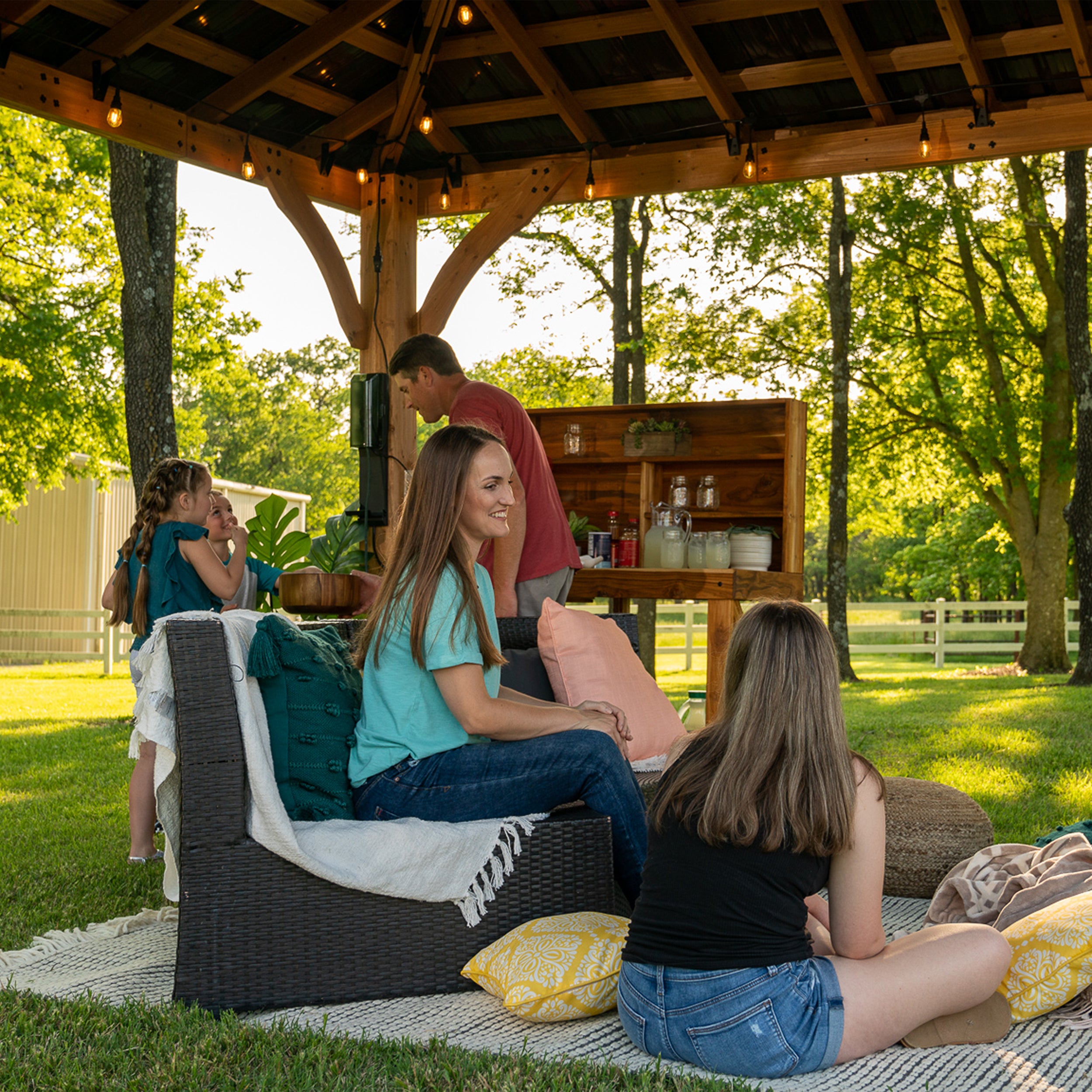 14x12 Barrington Gazebo Interior