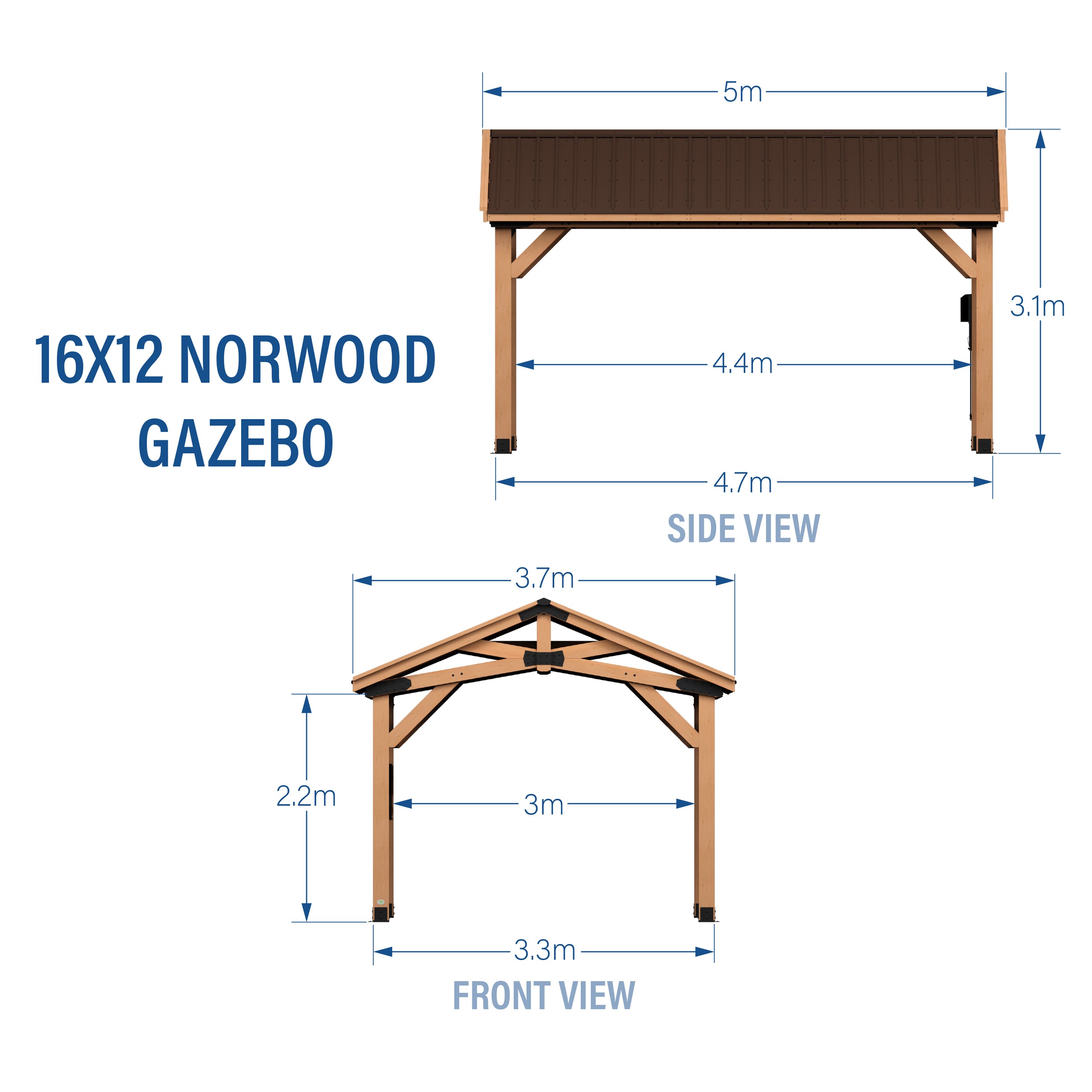 Norwood 4.9m x 3.7m Metric Diagram