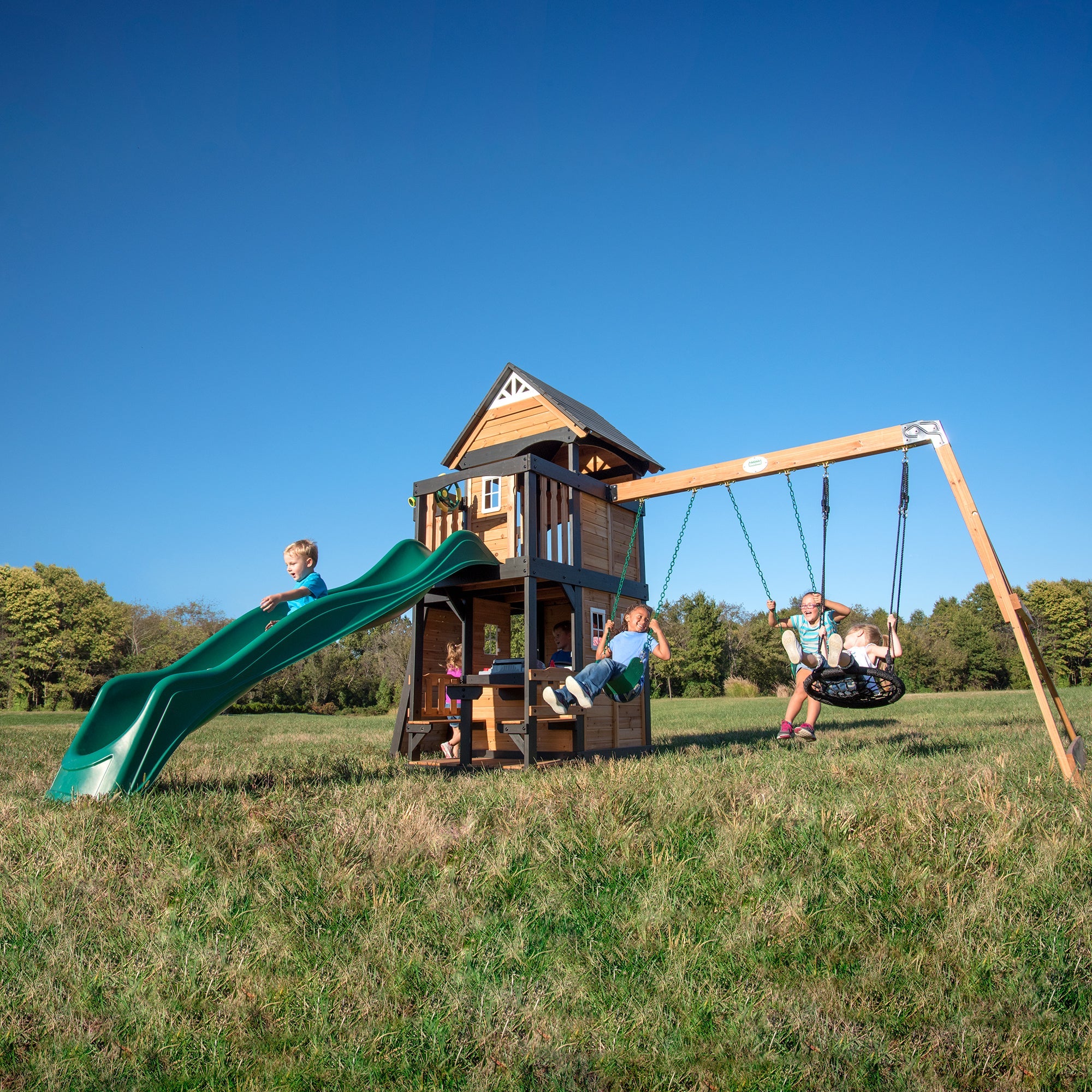 Backyard Discovery Canada Playsets - Canyon Creek Wooden Swing Set