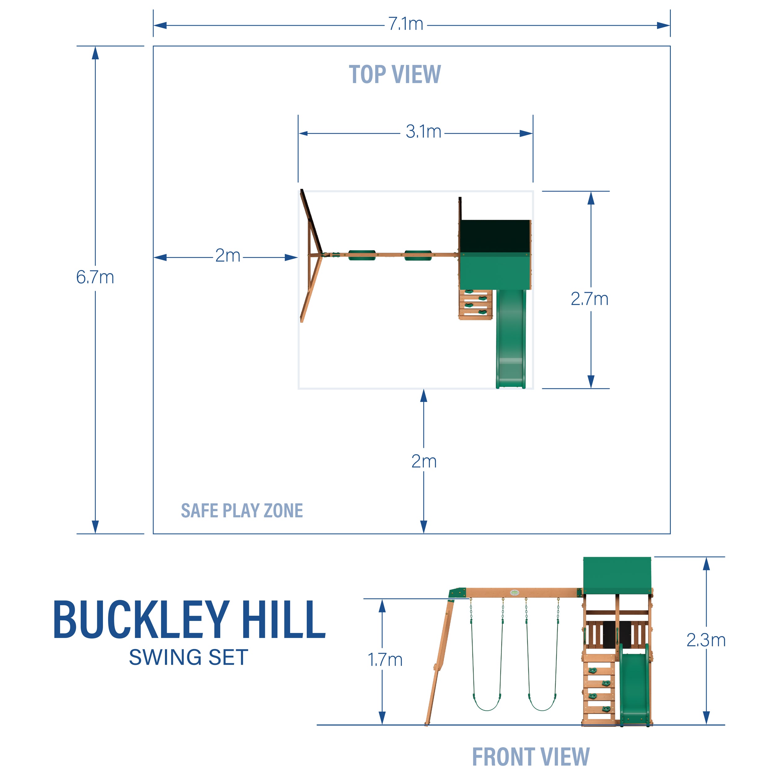 Buckley Hill Metric Diagram