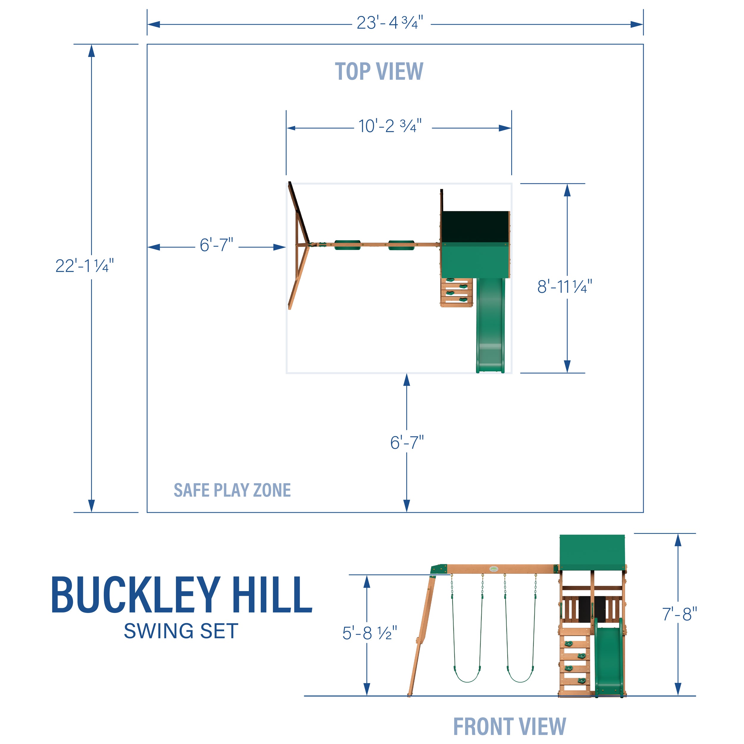 Buckley Hill Inches Diagram