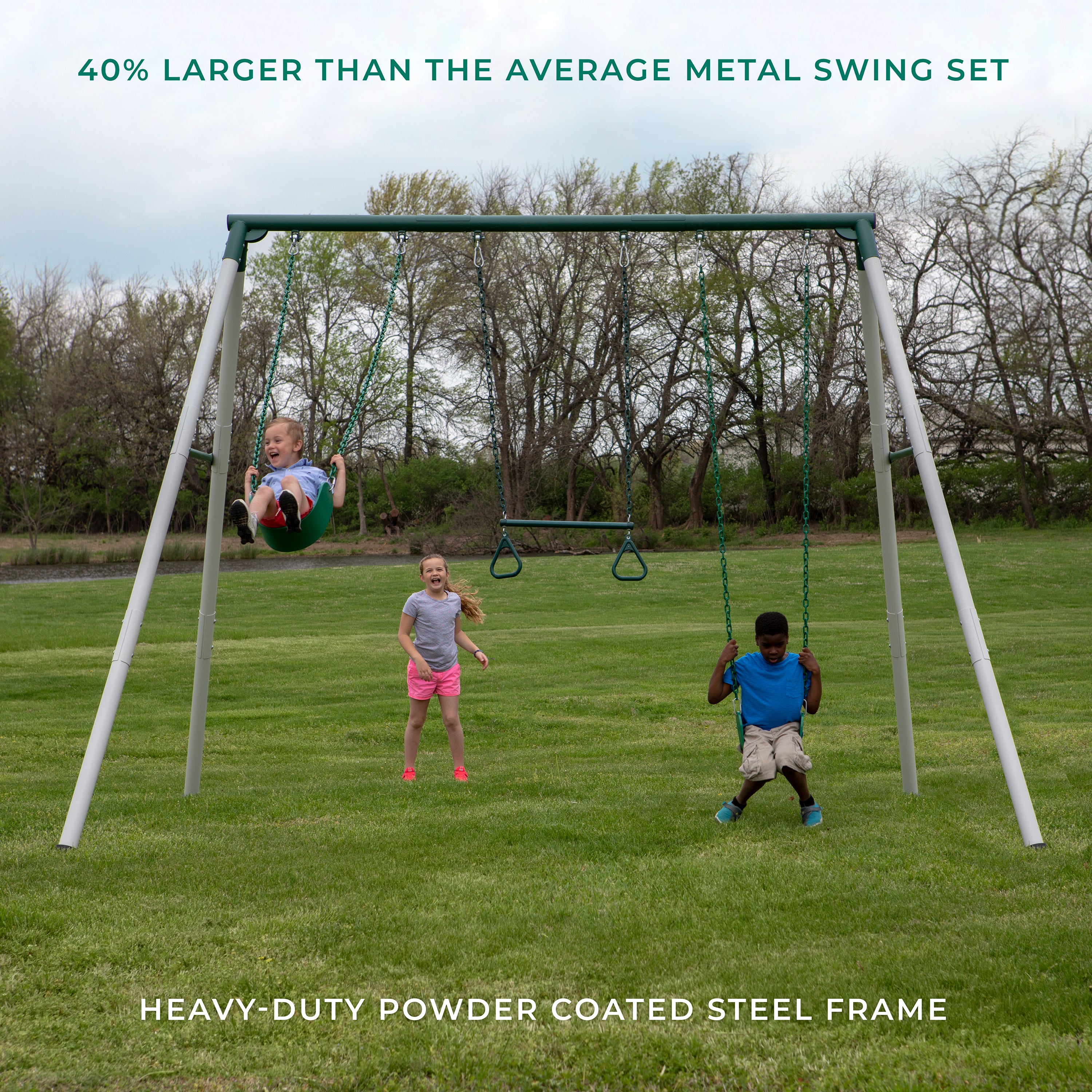 Big Brutus Metal Swing Set