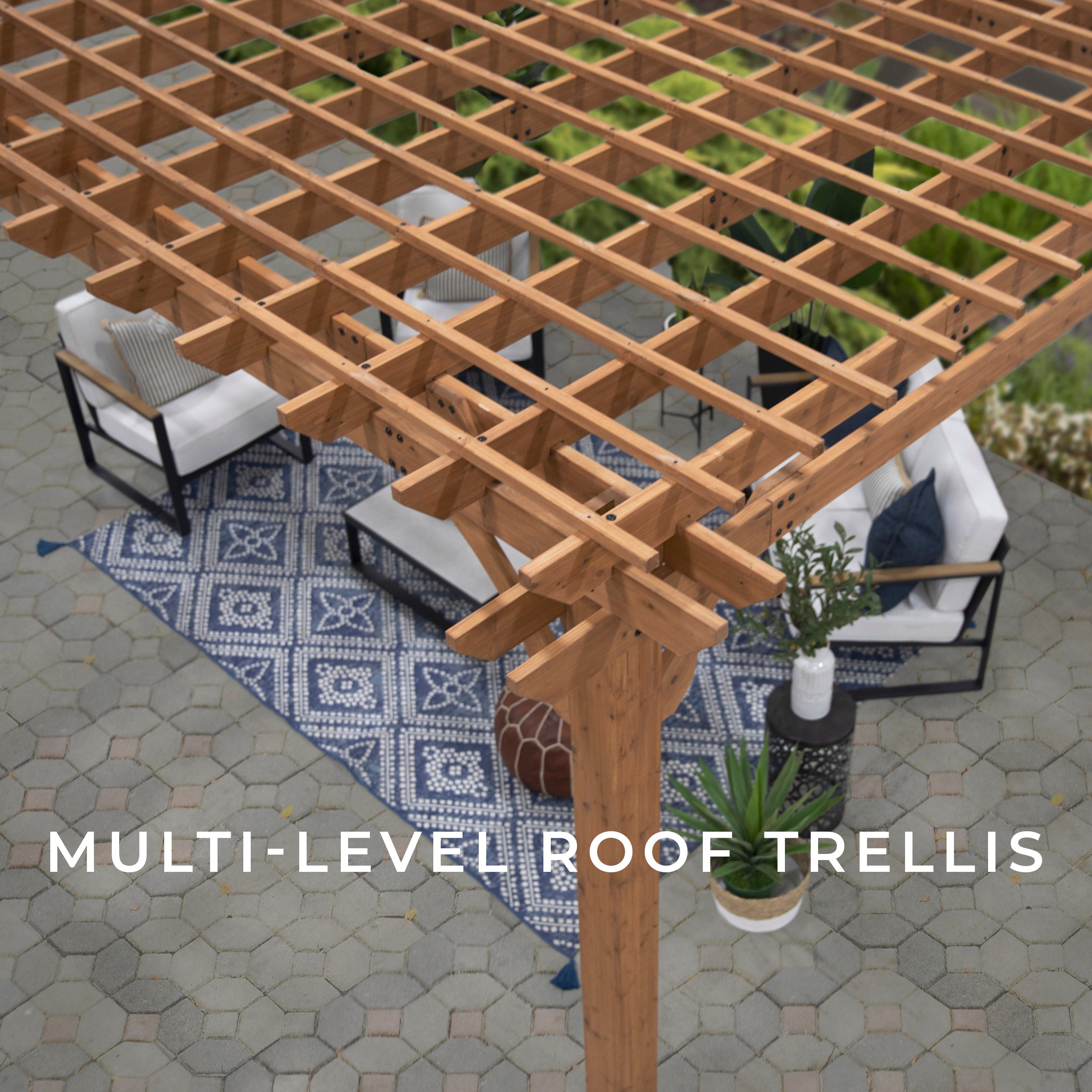 4.9m x 3.6m Beaumont Pergola (16ft x 12ft)