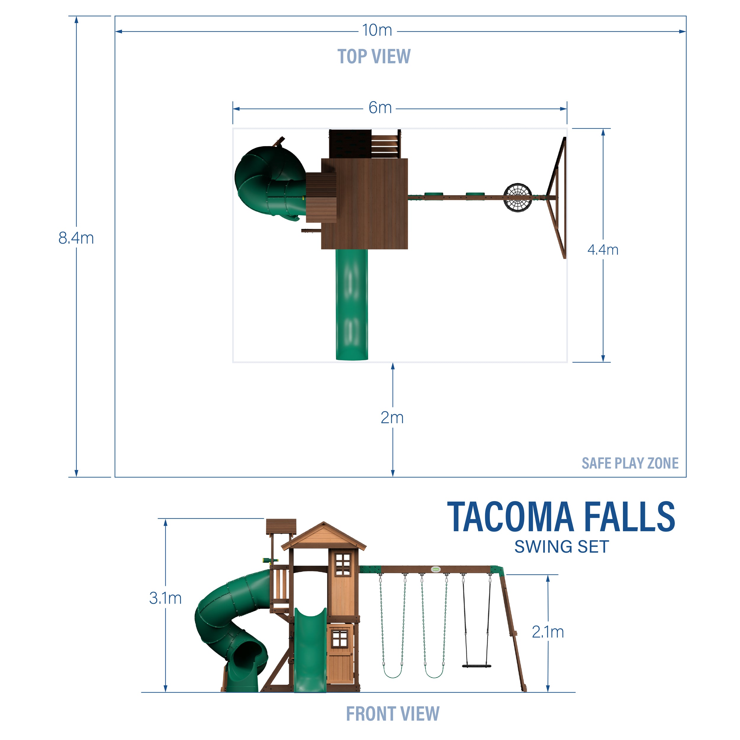 Tacoma Falls Diagram Metric