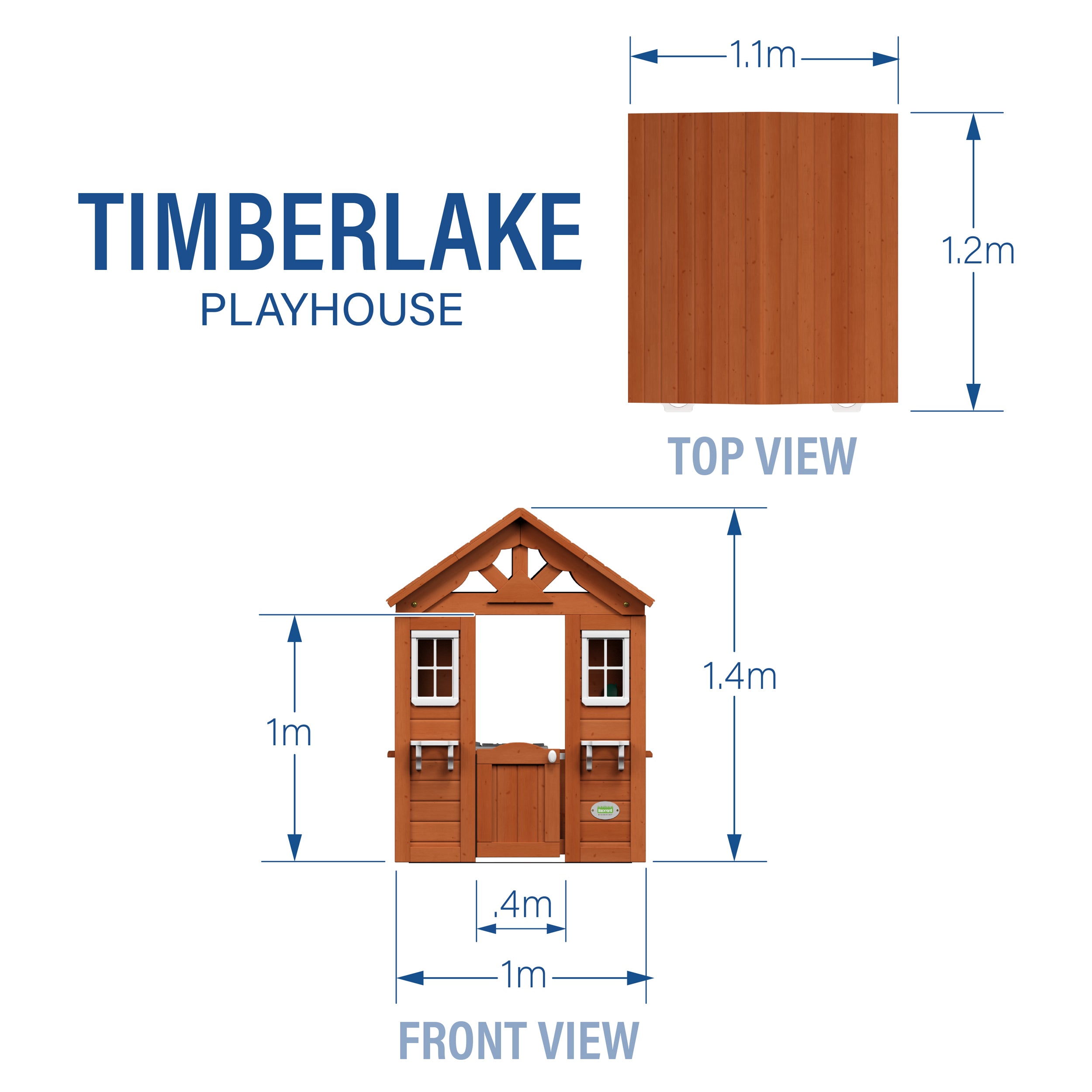 Timberlake Playhouse Diagram Metric